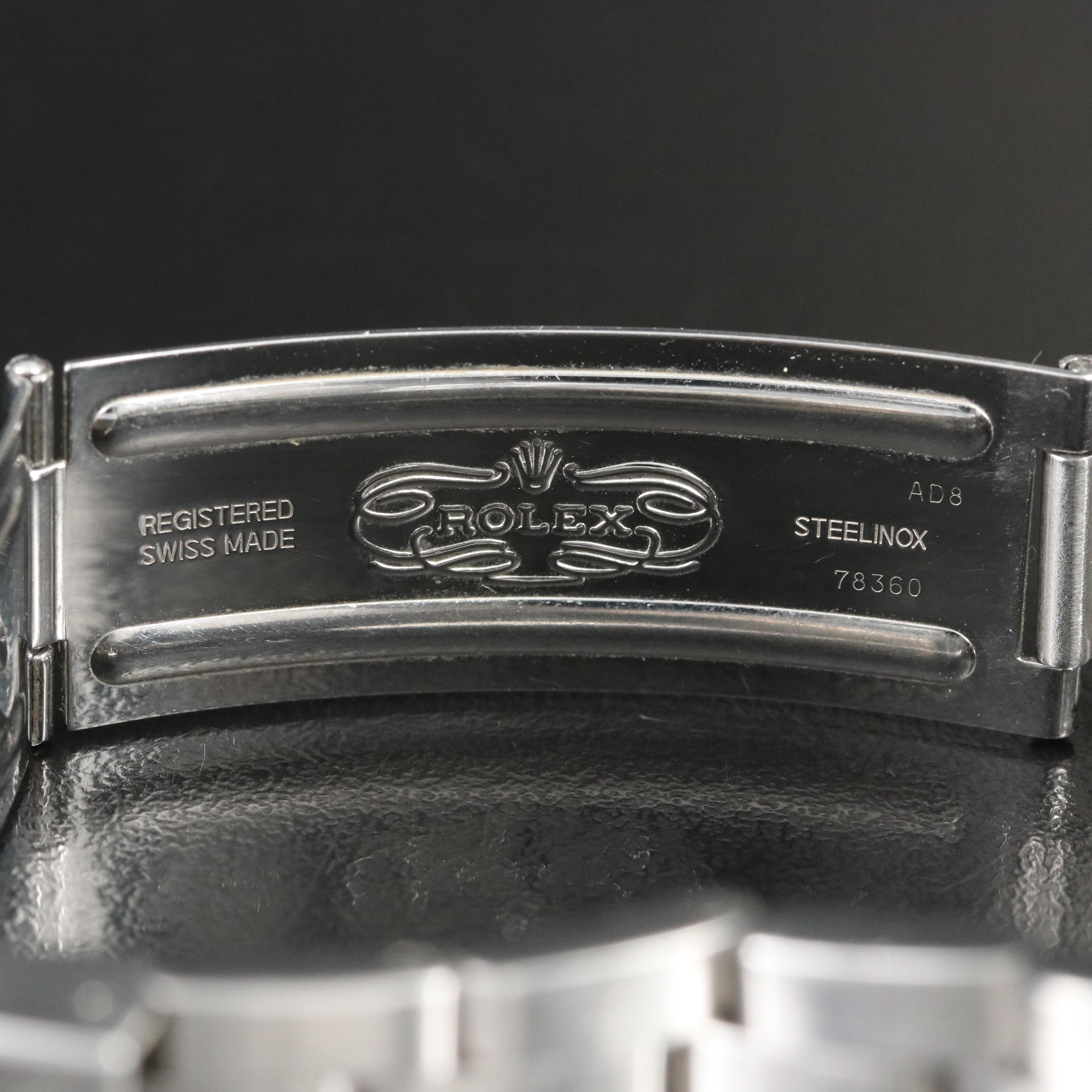 Rolex Datejust 16200 Custom Diamond Dial 36mm Steel Automatic Watch