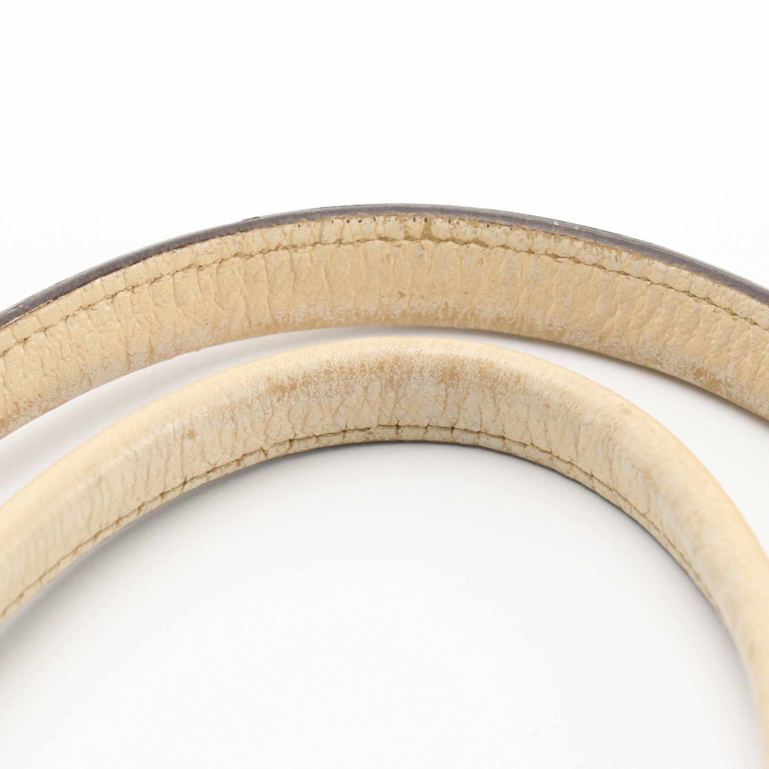 Gucci Large Princy Tote in Brown GG Canvas and Ivory Leather Trim