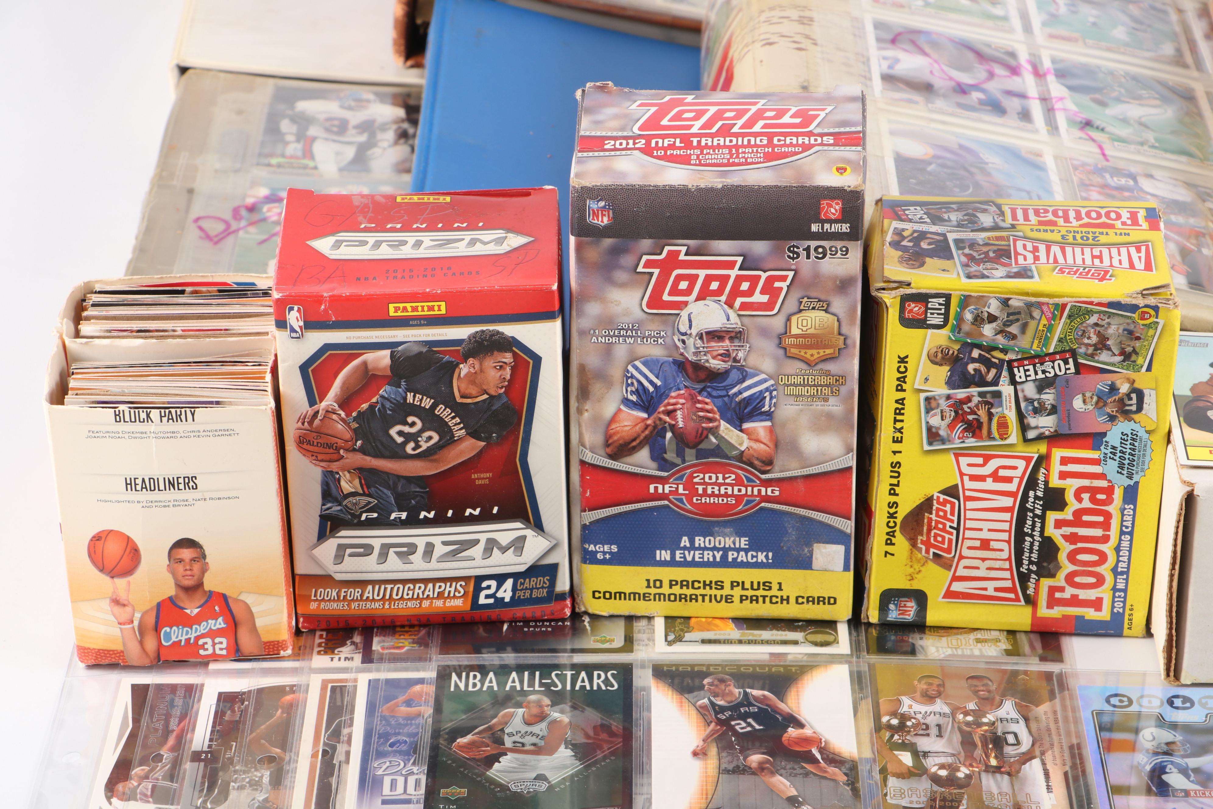 Topps with Other Sports Cards Featuring Adam Vinatieri Signed and More