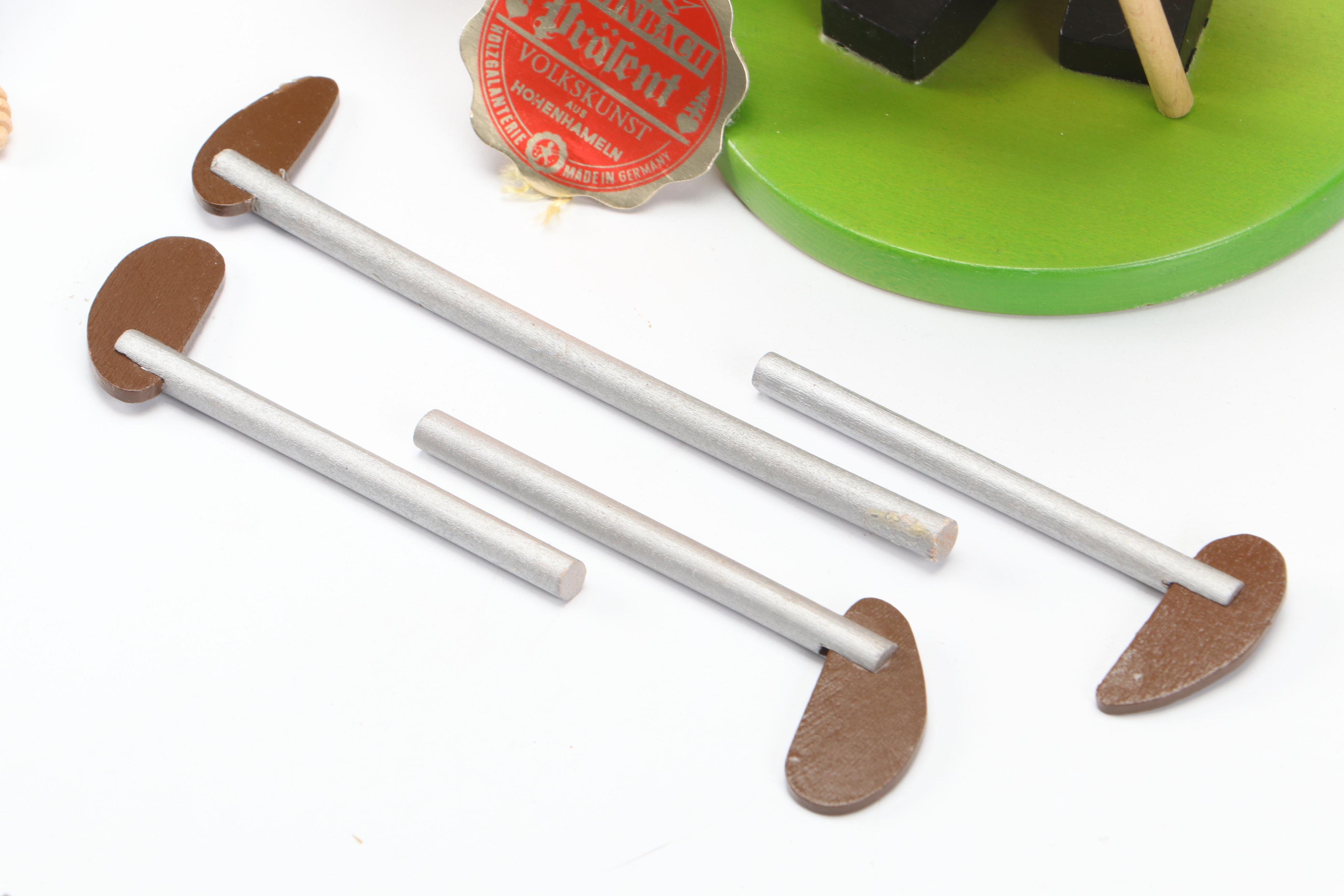 Holiday Time Ceramic Nativity Set with Steinbach and Other Nutcrackers