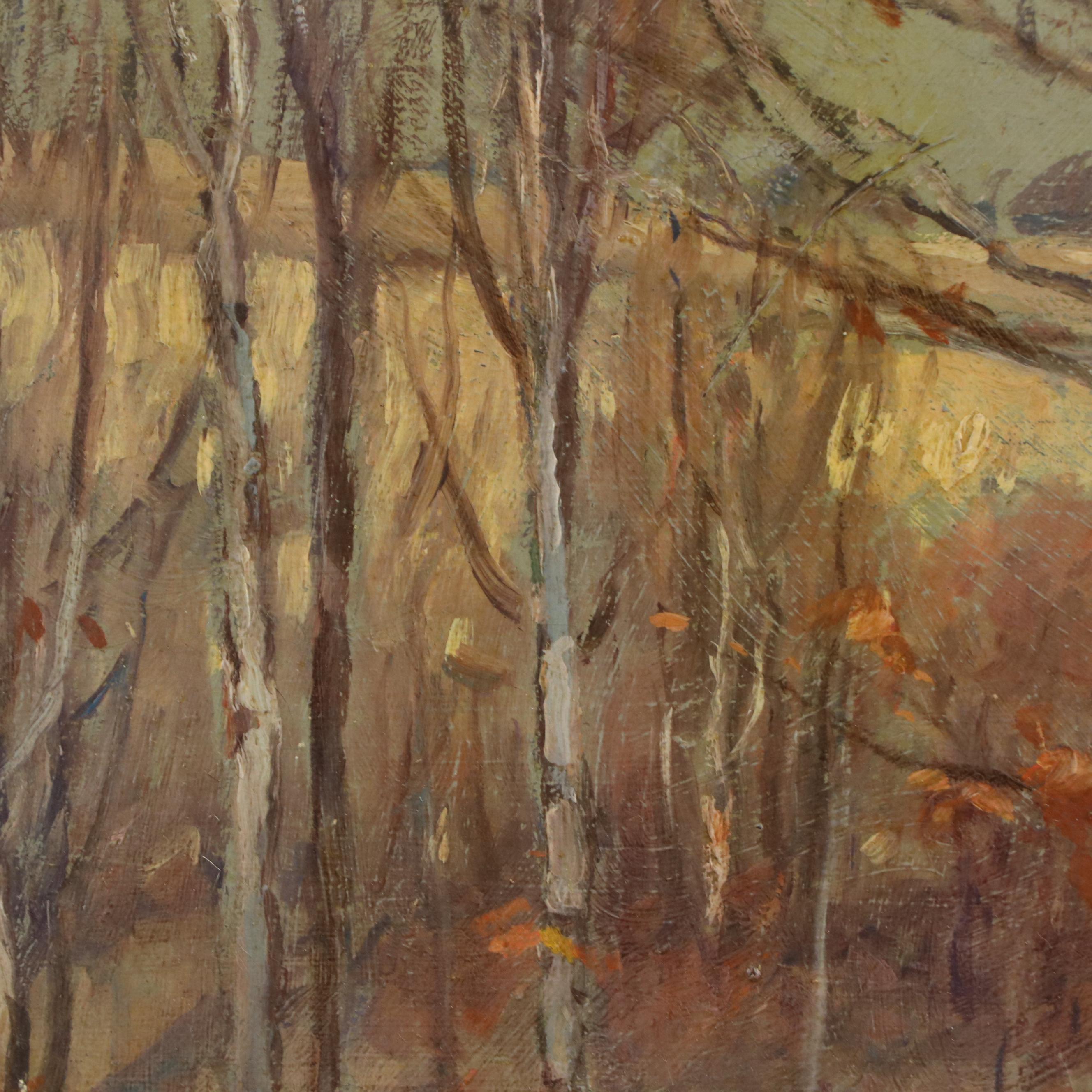 John Elwood Bundy Landscape Oil Painting "Sentinels"