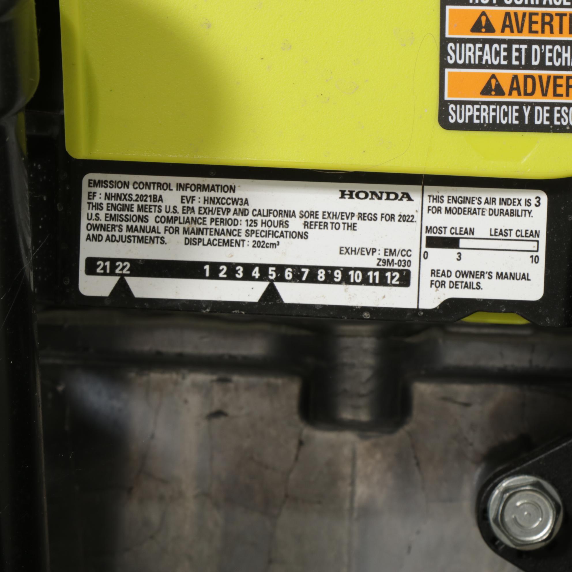 Ryobi 3300 PSI Gasoline Powered Pressure Washer, 2022