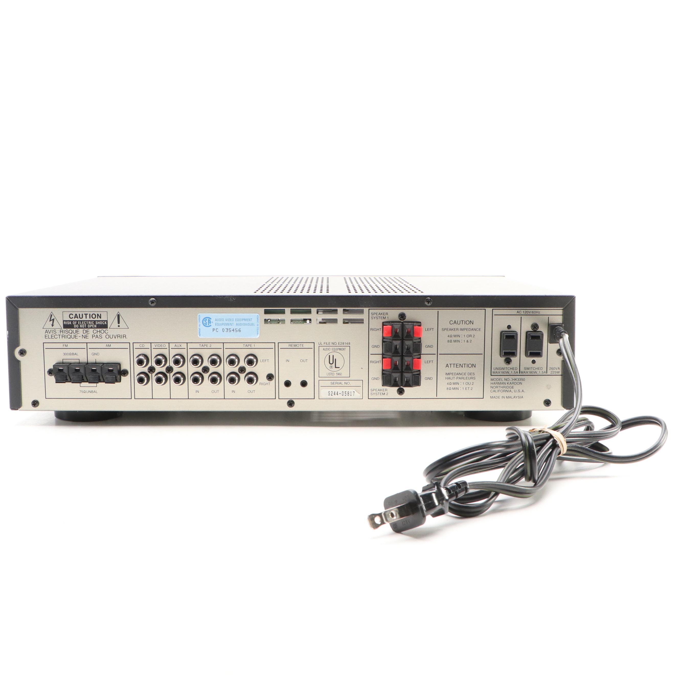 Harman Kardon HK3350 Stereo Receiver