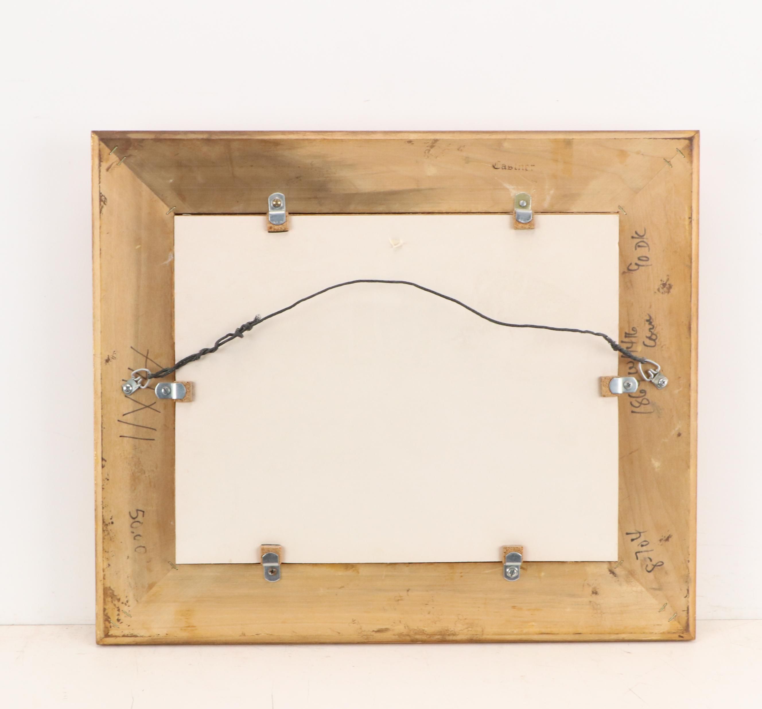 Watercolor Landscape With Figures, Early 20th Century