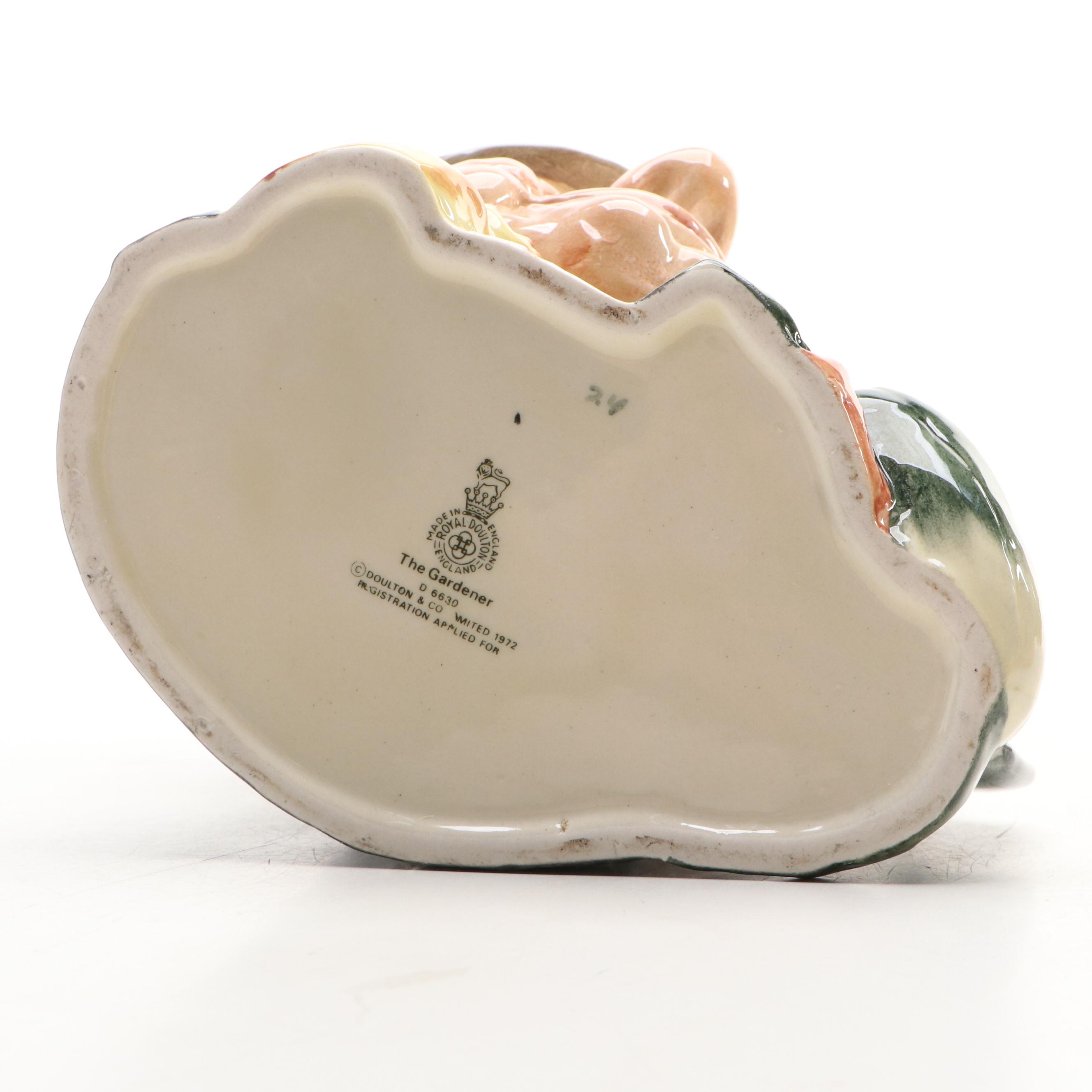 Royal Doulton "The Lawyer," "The Gardener," and "Gone Away" Character Jugs