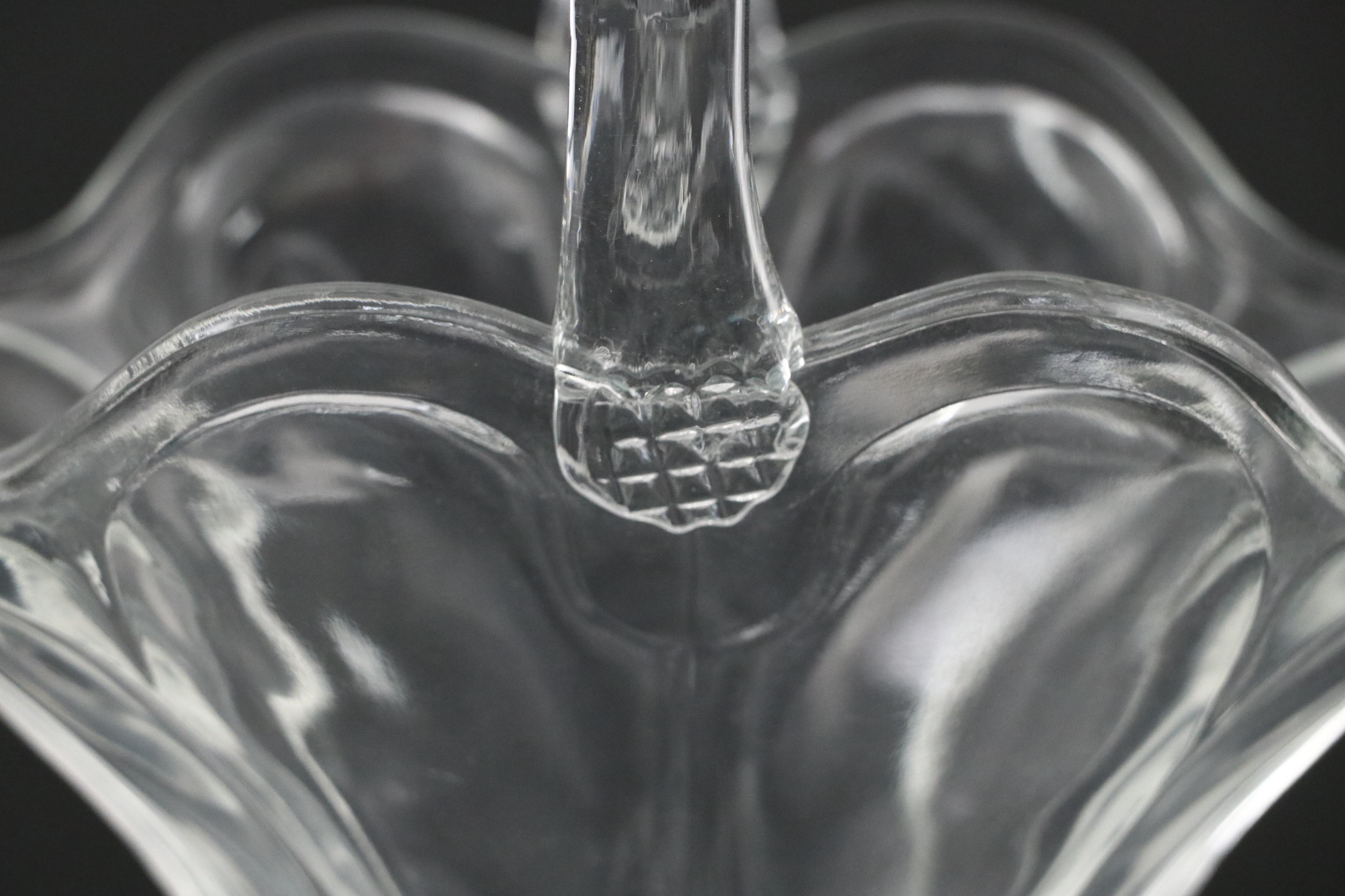 Hand-Painted Glass Bowl with Floral Motif Bowl and More