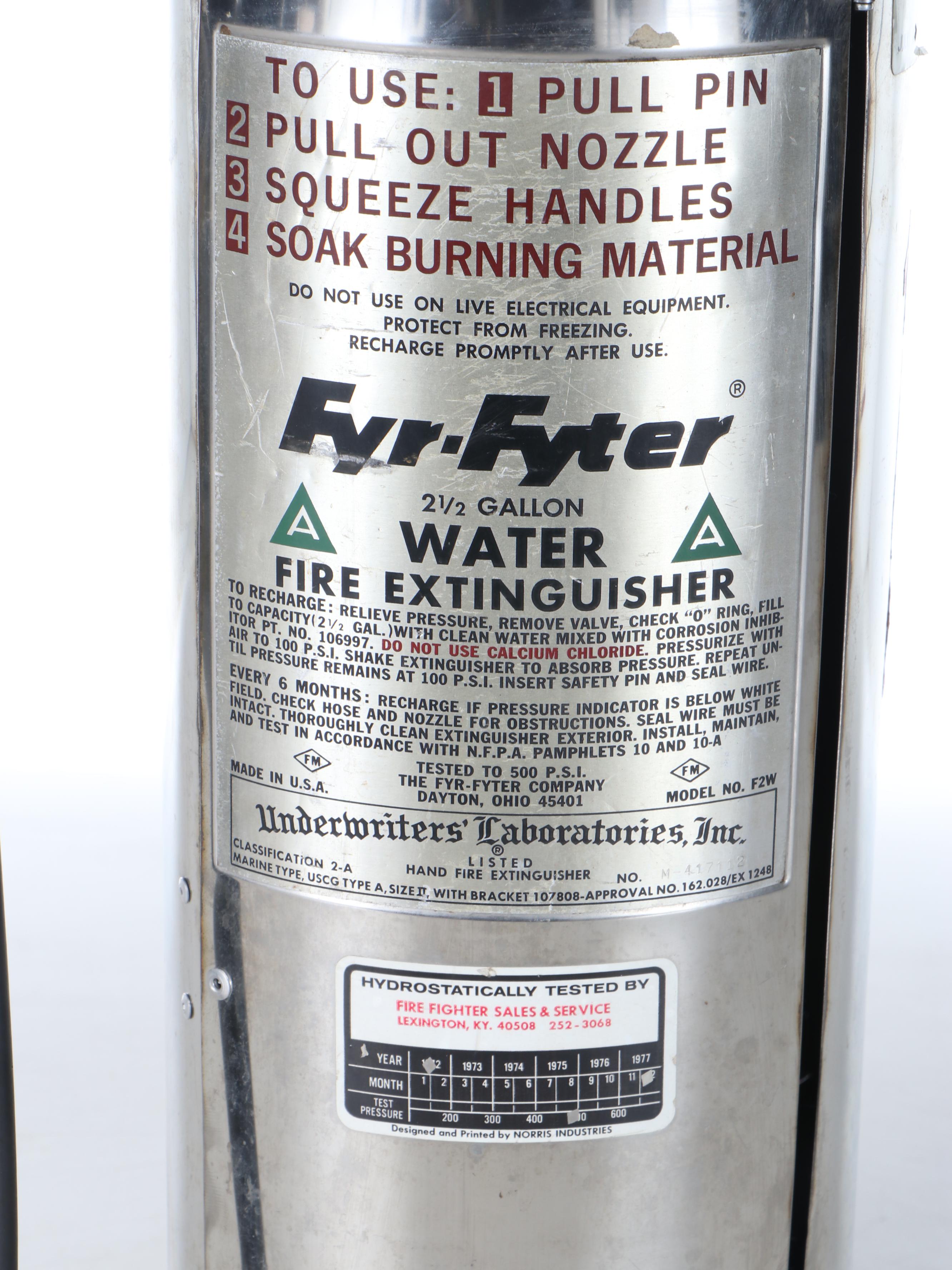 Fire Extinguisher Bar "Emergency Bourbon" Service for One