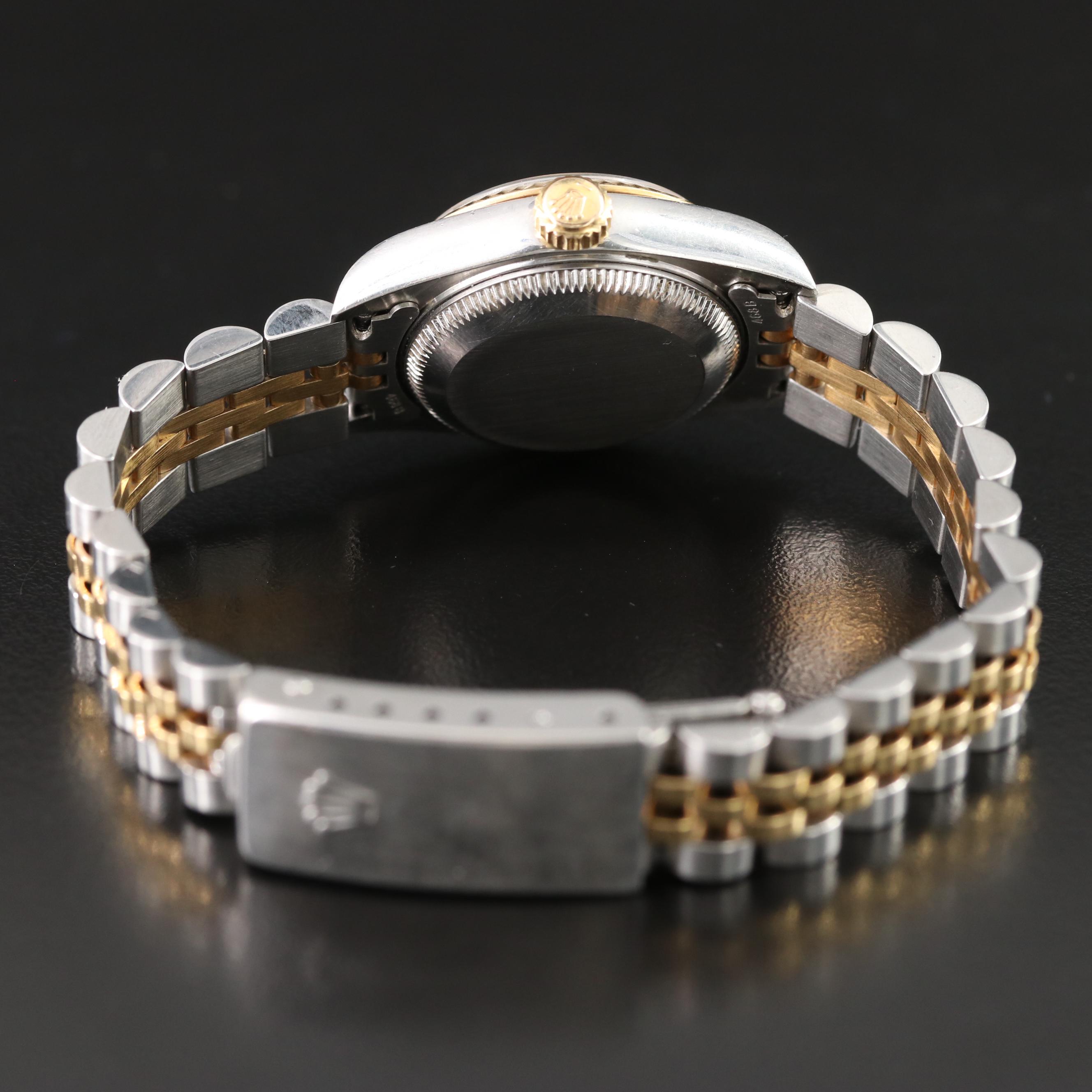 Rolex Datejust 79173 Mother-of-Pearl Dial 18K Gold Steel Automatic Watch