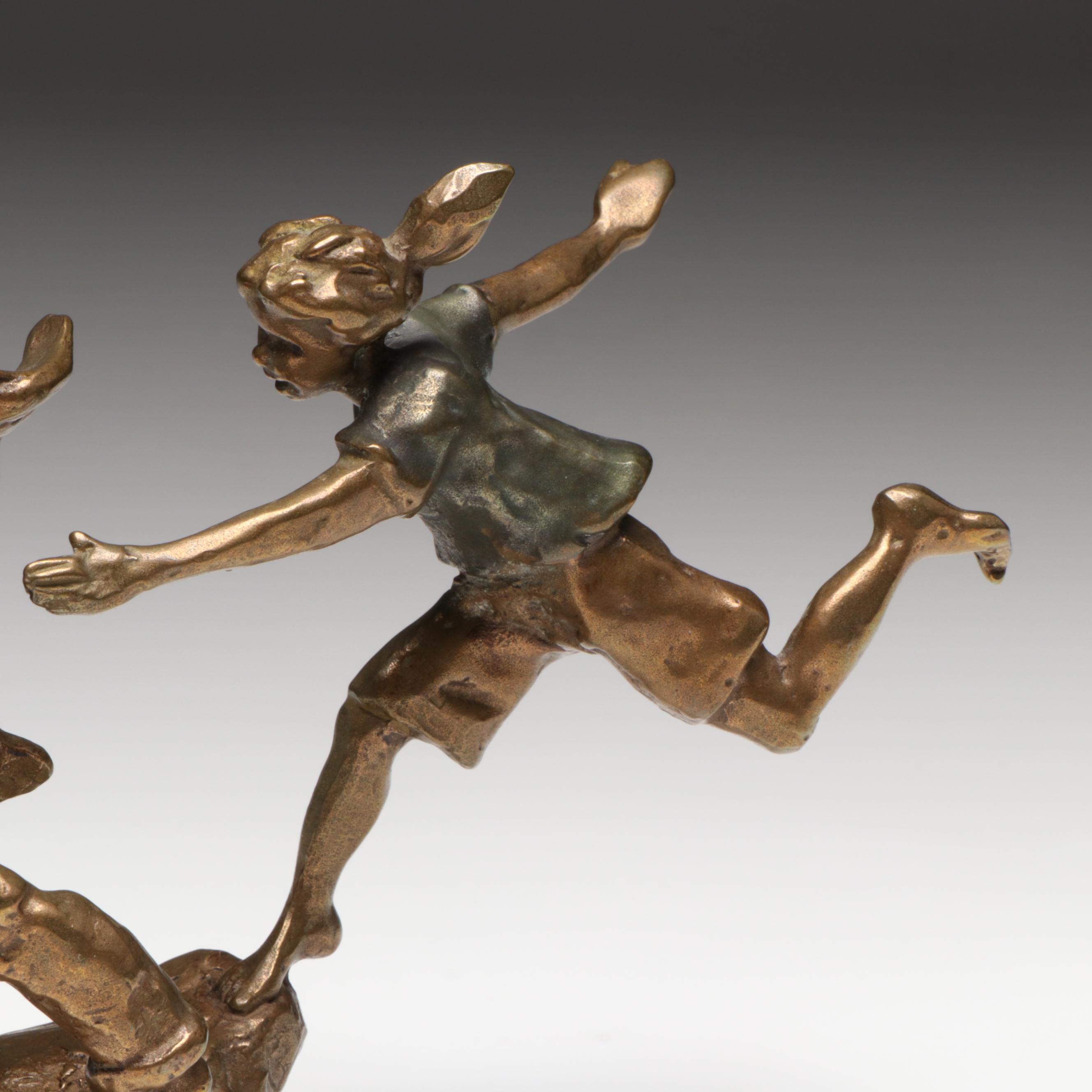 Mark Hopkins Bronze Sculpture "You're It," 1998