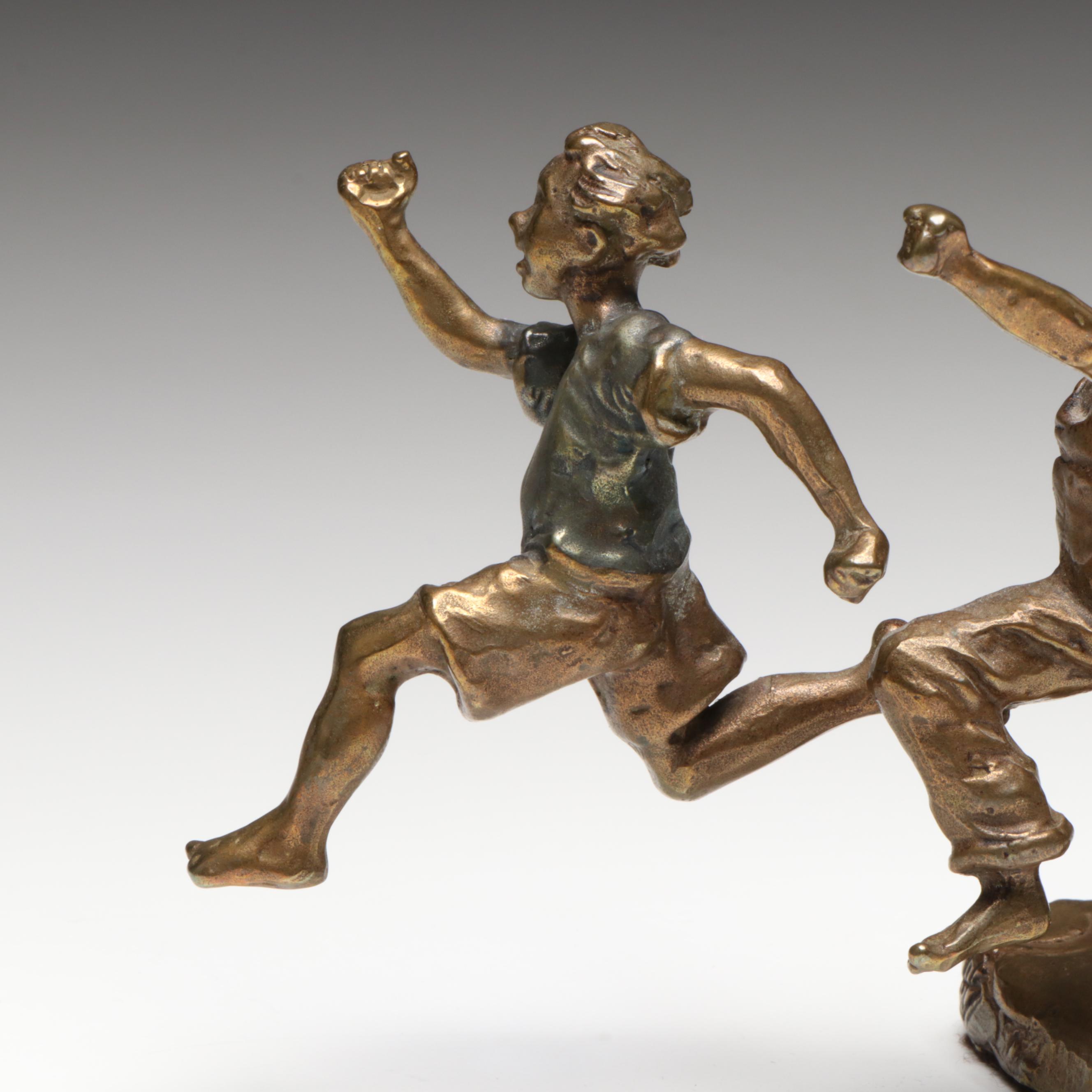 Mark Hopkins Bronze Sculpture "You're It," 1998