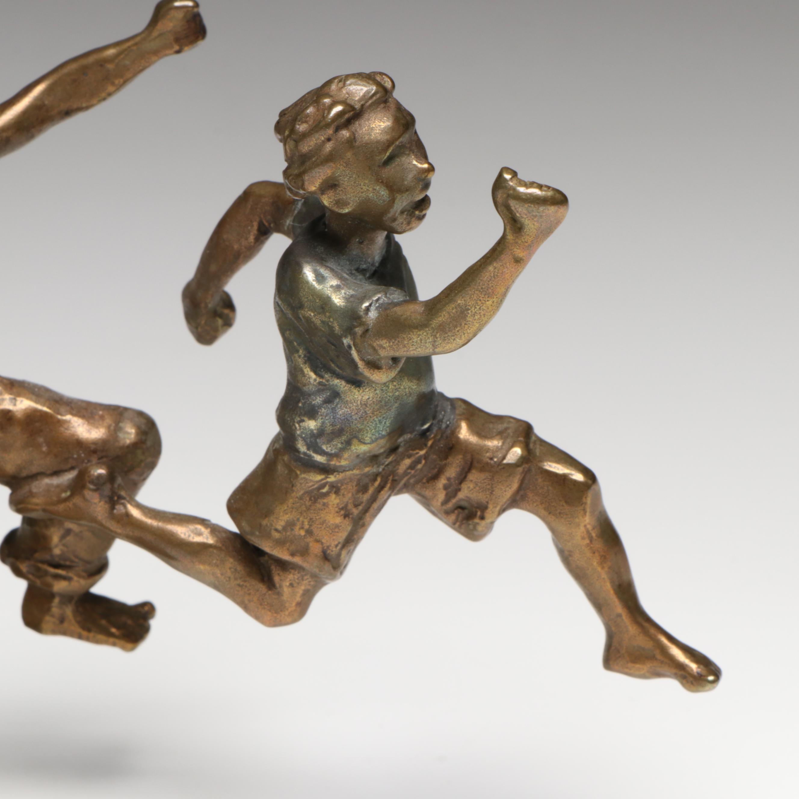 Mark Hopkins Bronze Sculpture "You're It," 1998