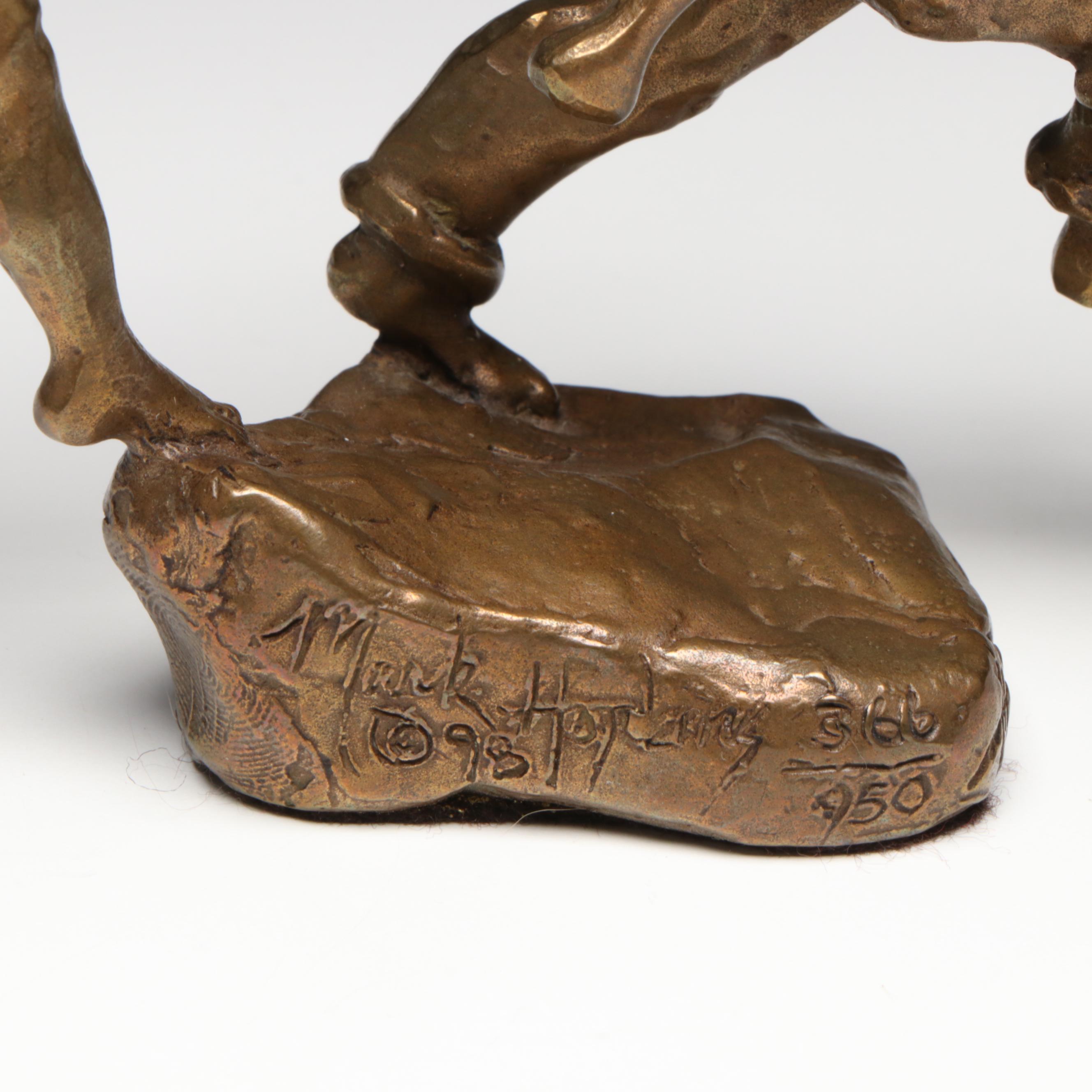 Mark Hopkins Bronze Sculpture "You're It," 1998