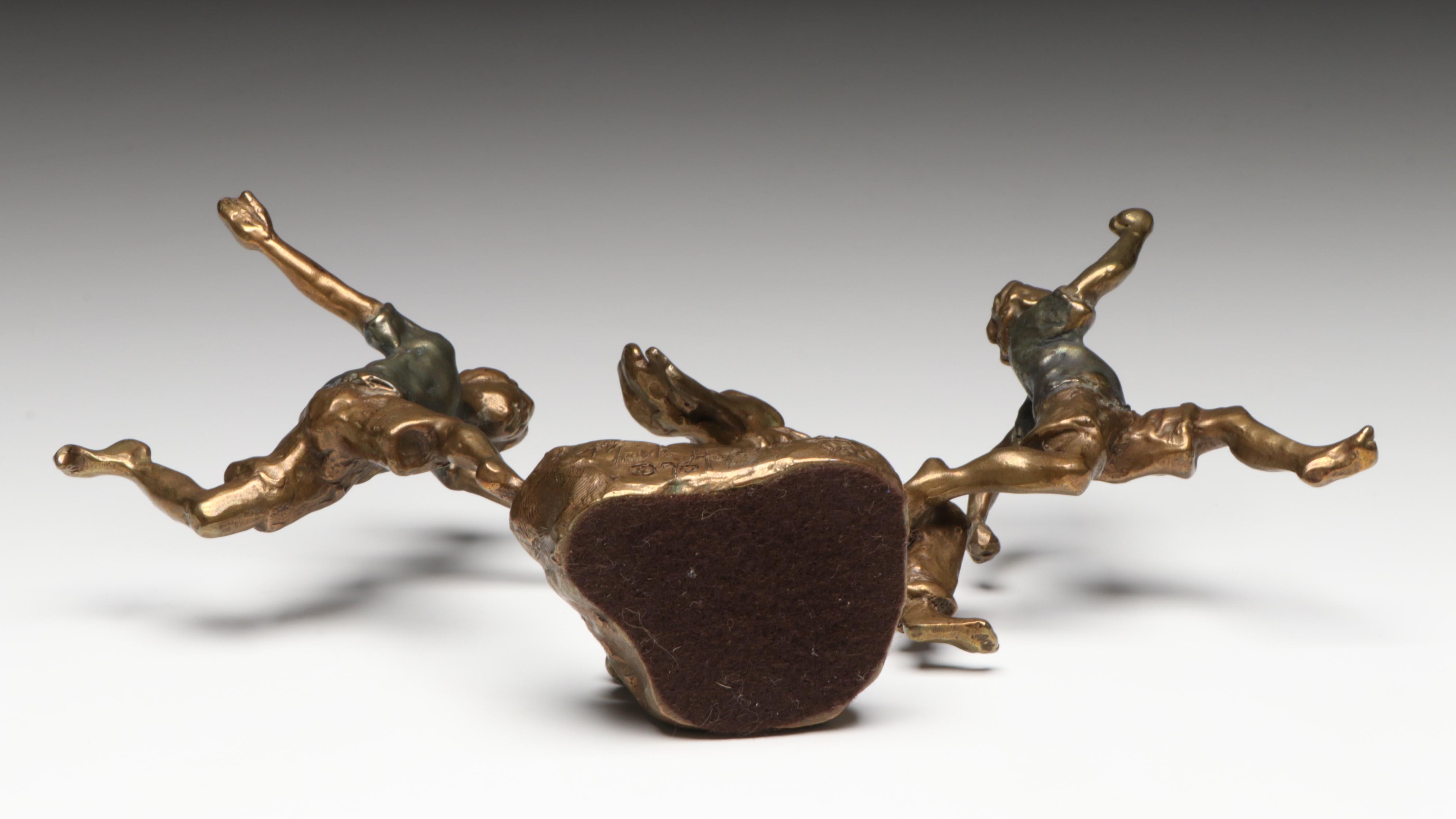 Mark Hopkins Bronze Sculpture "You're It," 1998