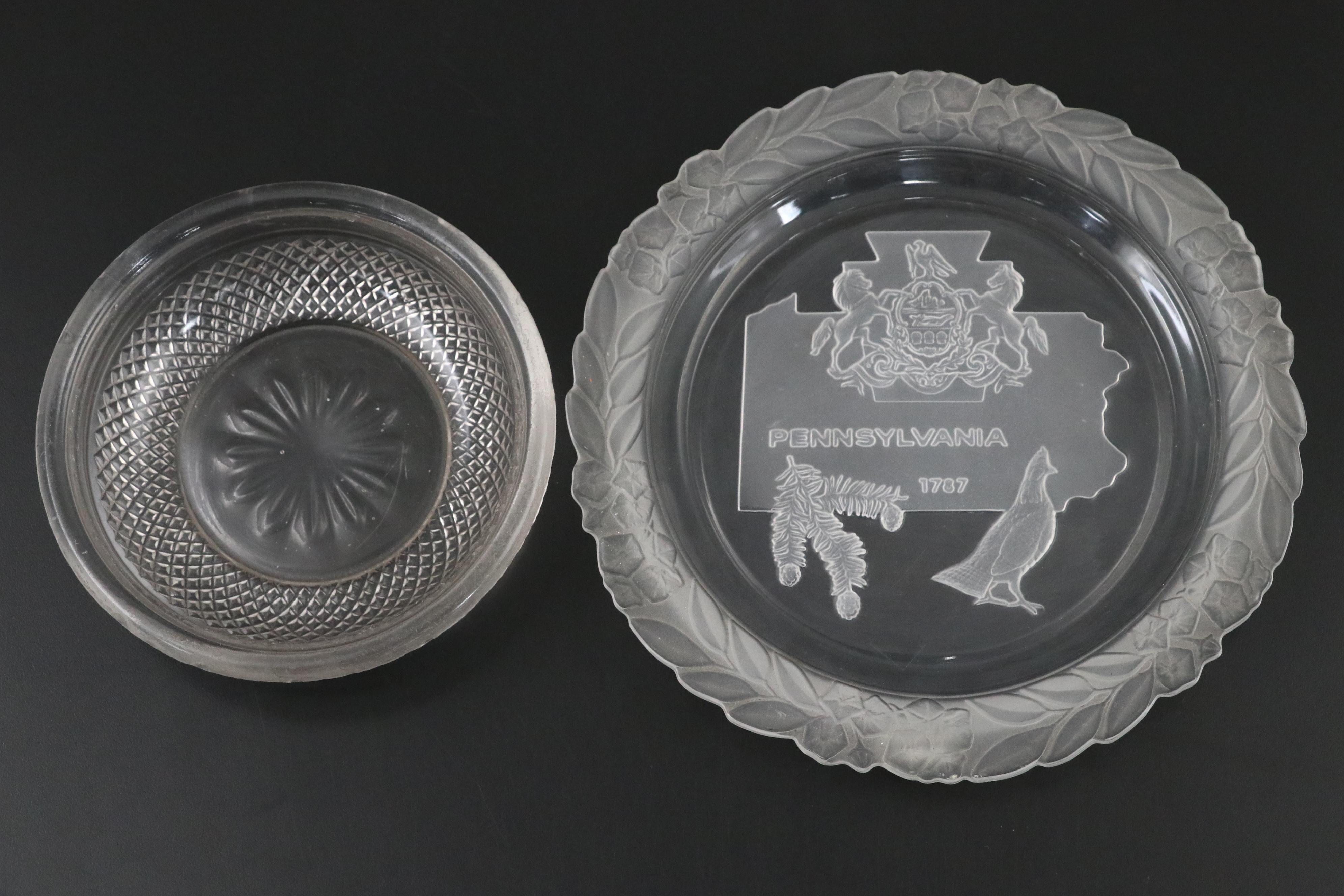 Duncan & Miller "Sandwich Clear" Glass Water Goblets with More