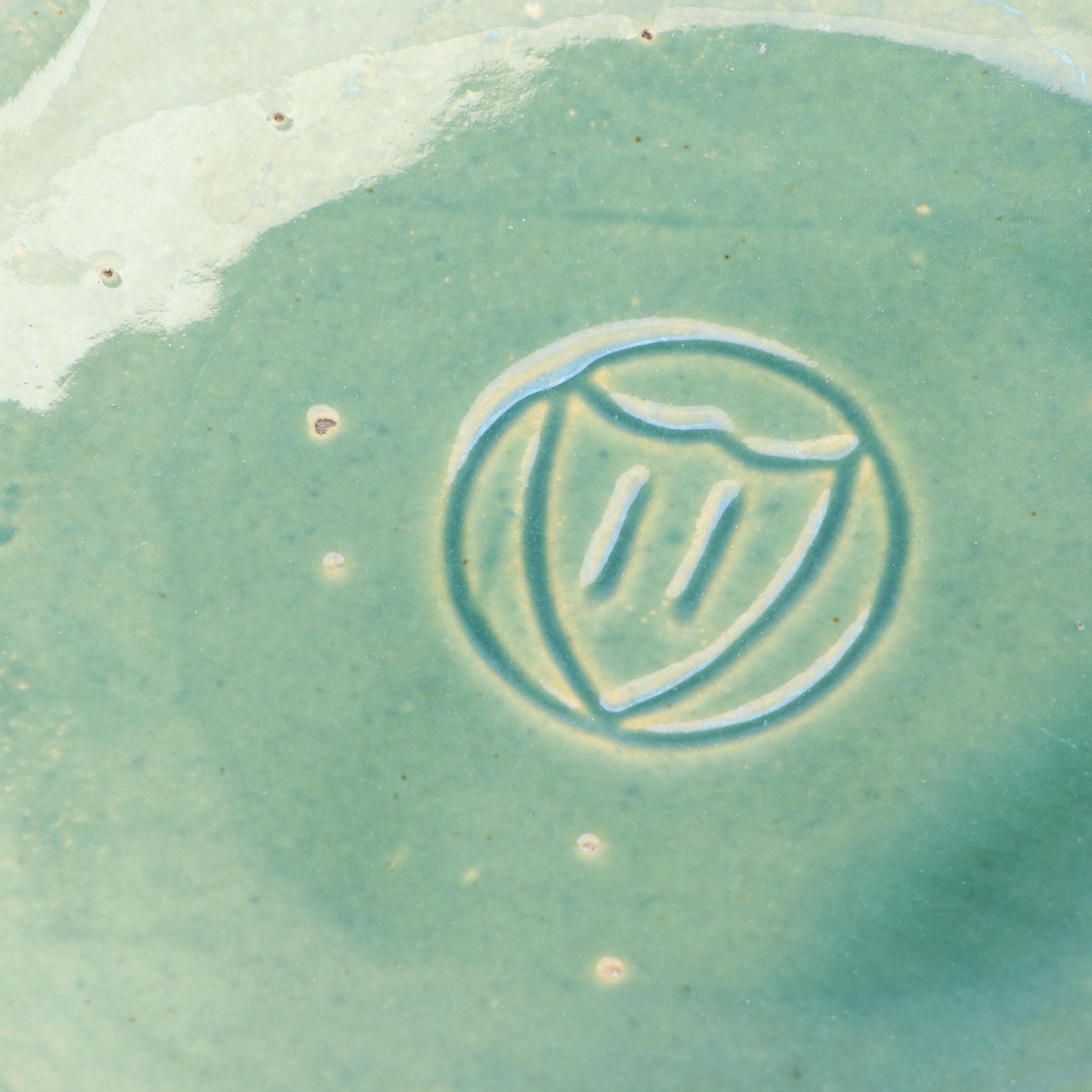 McCoy Pottery Green Ring Nesting Bowls and Cheese Crock