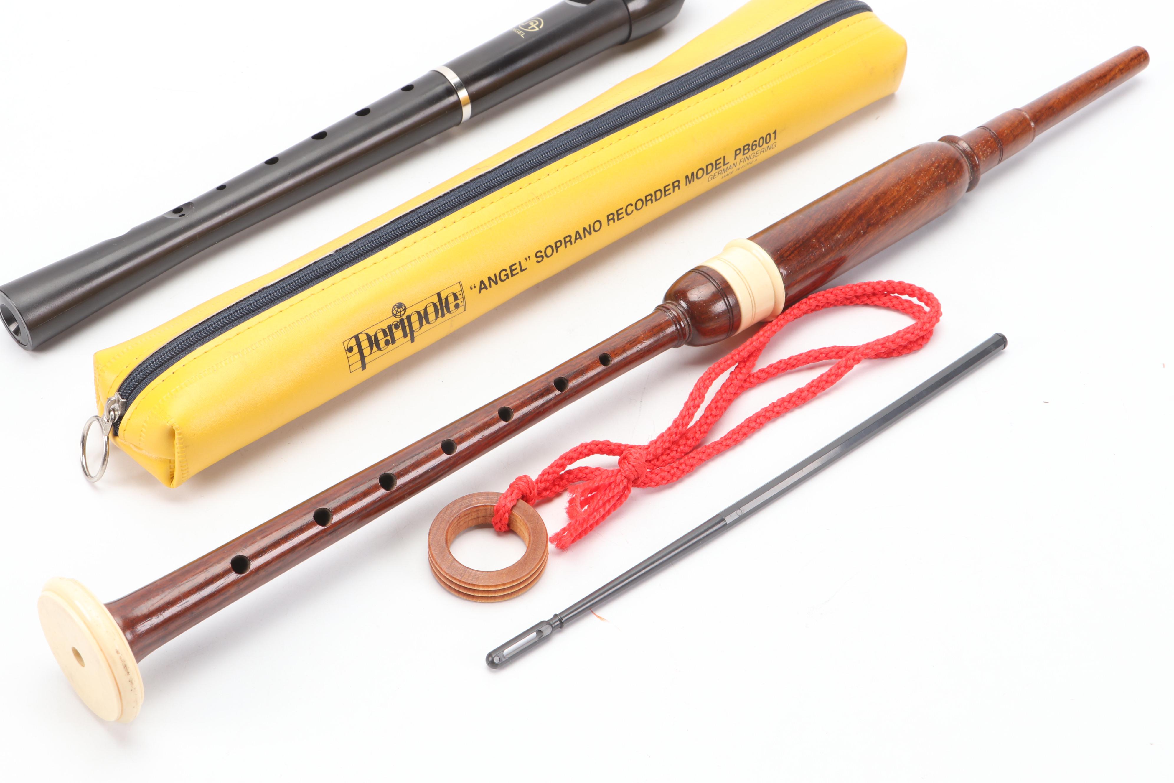 Peripole "Angel" Soprano Recorder with Other Woodwind Instrument