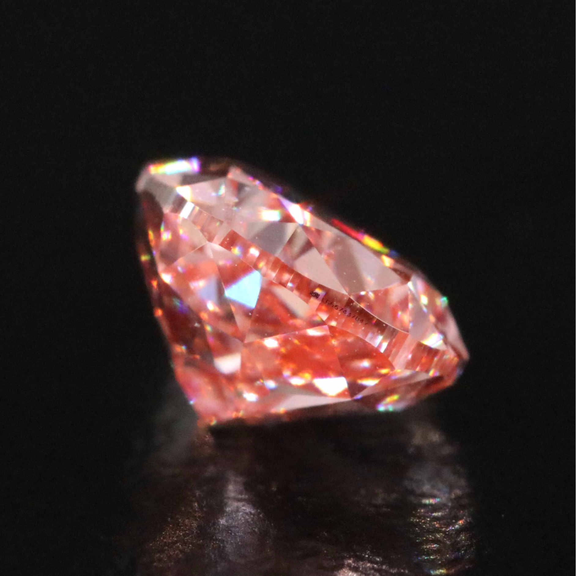 Loose 2.03 CT Lab Grown Fancy Pink Diamond with IGI Report