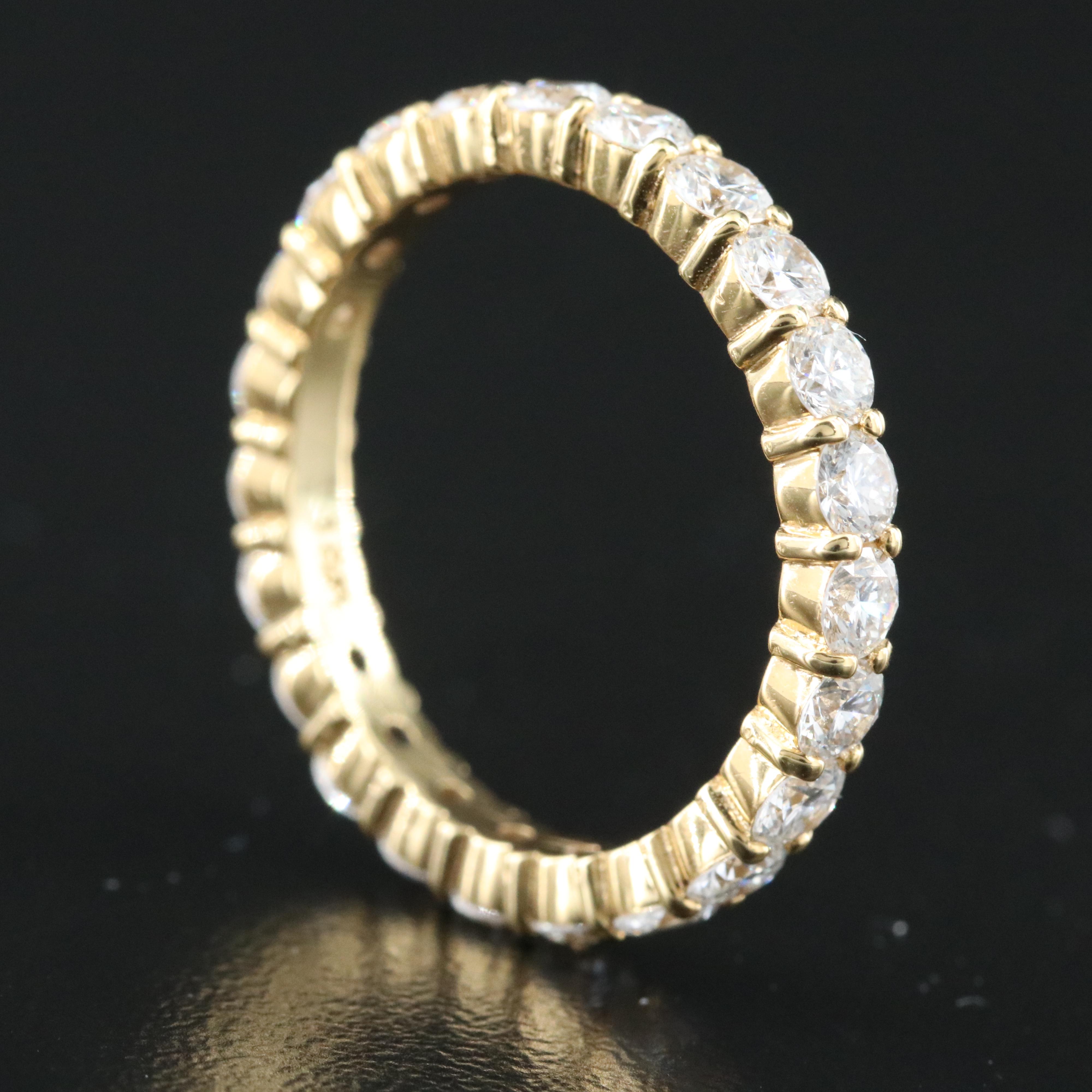 18K 2.18 CTW Lab Grown Diamond Eternity Band