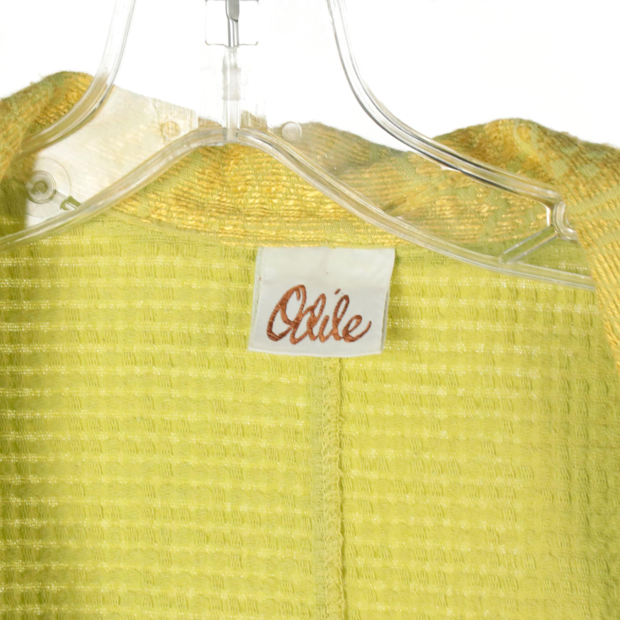 80’s Hot Pink Gold Button Down Cardigan Sweater by Steve Fabrikant Neiman Marcus main image 0