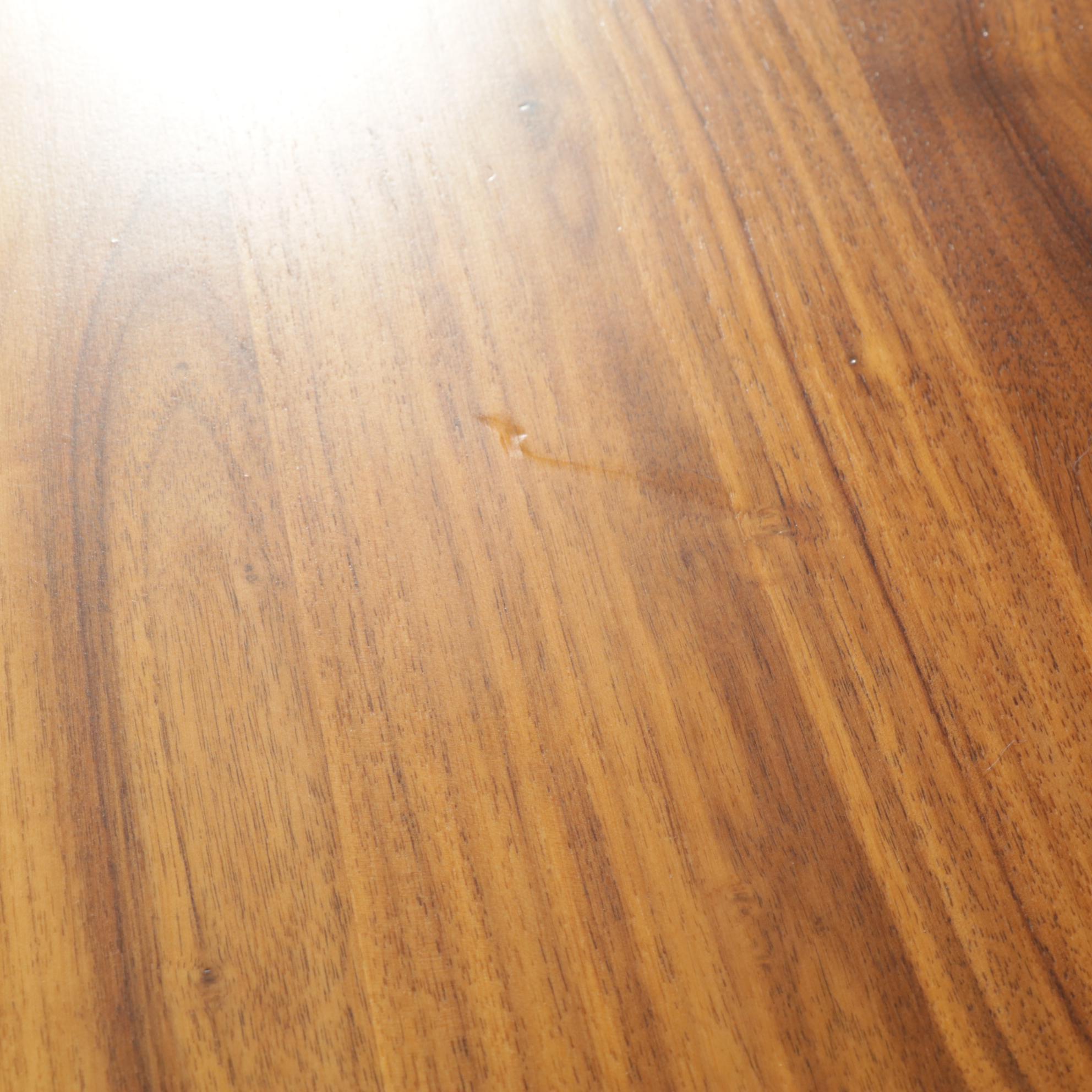 Arhaus "Jacob" Wood Dining Table with "Vertex" Base, Contemporary