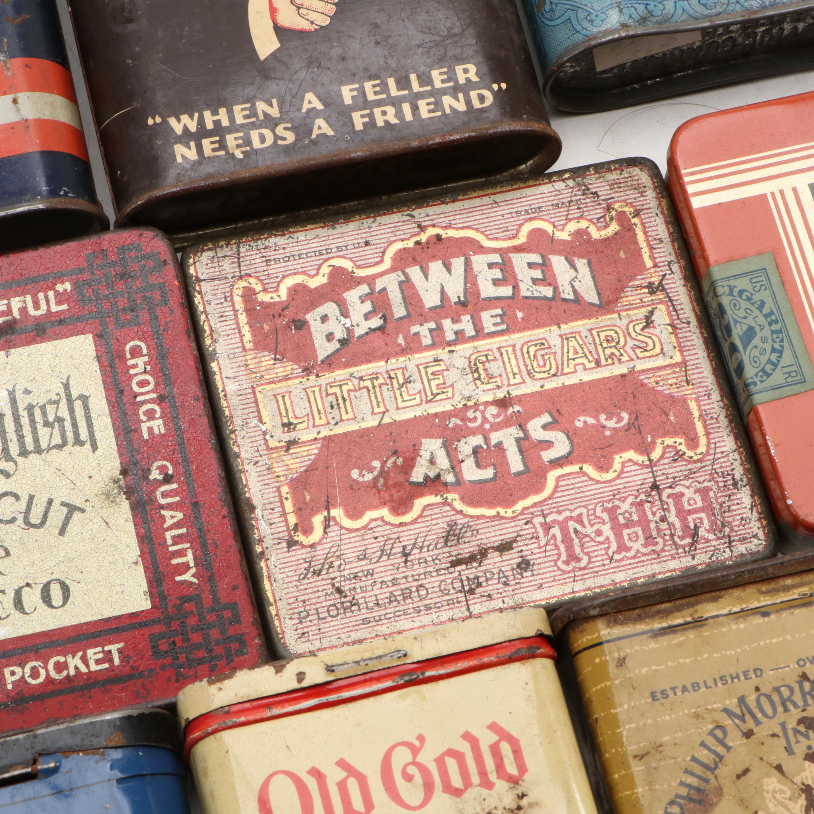 Camel, Chesterfield, Briggs, Bugler and More Tobacco and Cigarette Tins