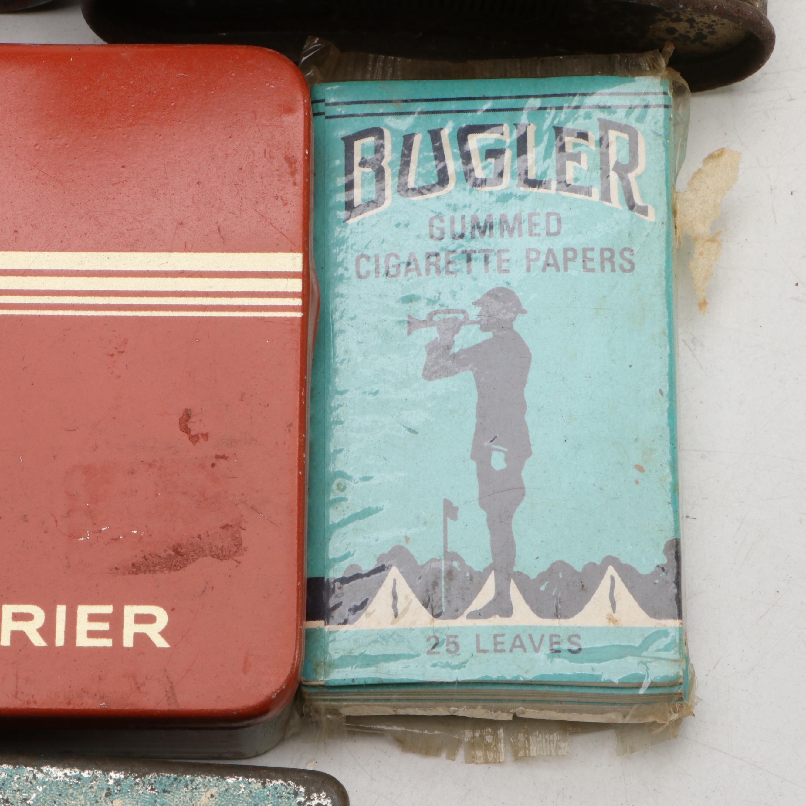 Camel, Chesterfield, Briggs, Bugler and More Tobacco and Cigarette Tins