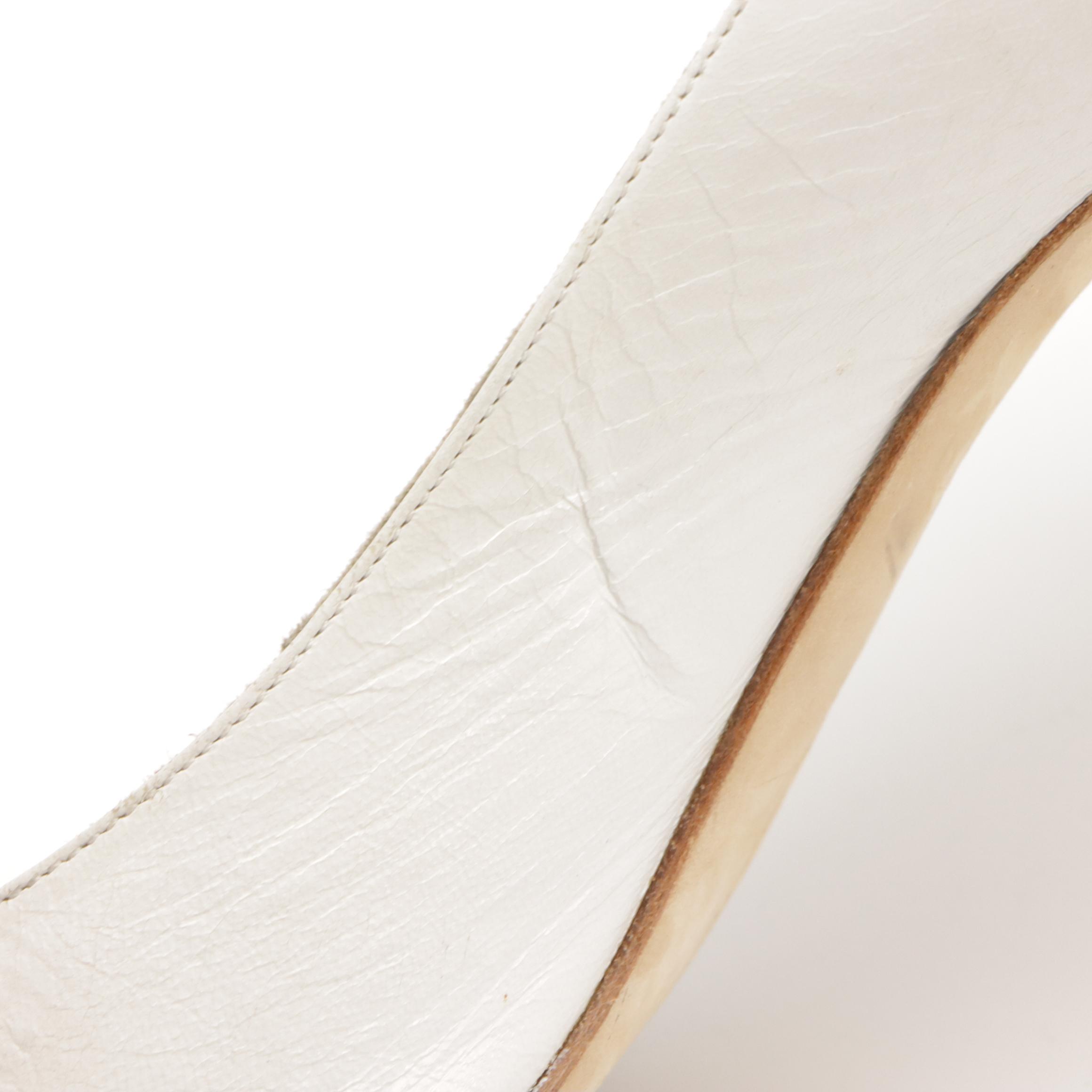 Jimmy Choo Ankle Wrap and Manolo Blahnik Open-Toed Bow Slingbacks in Leather