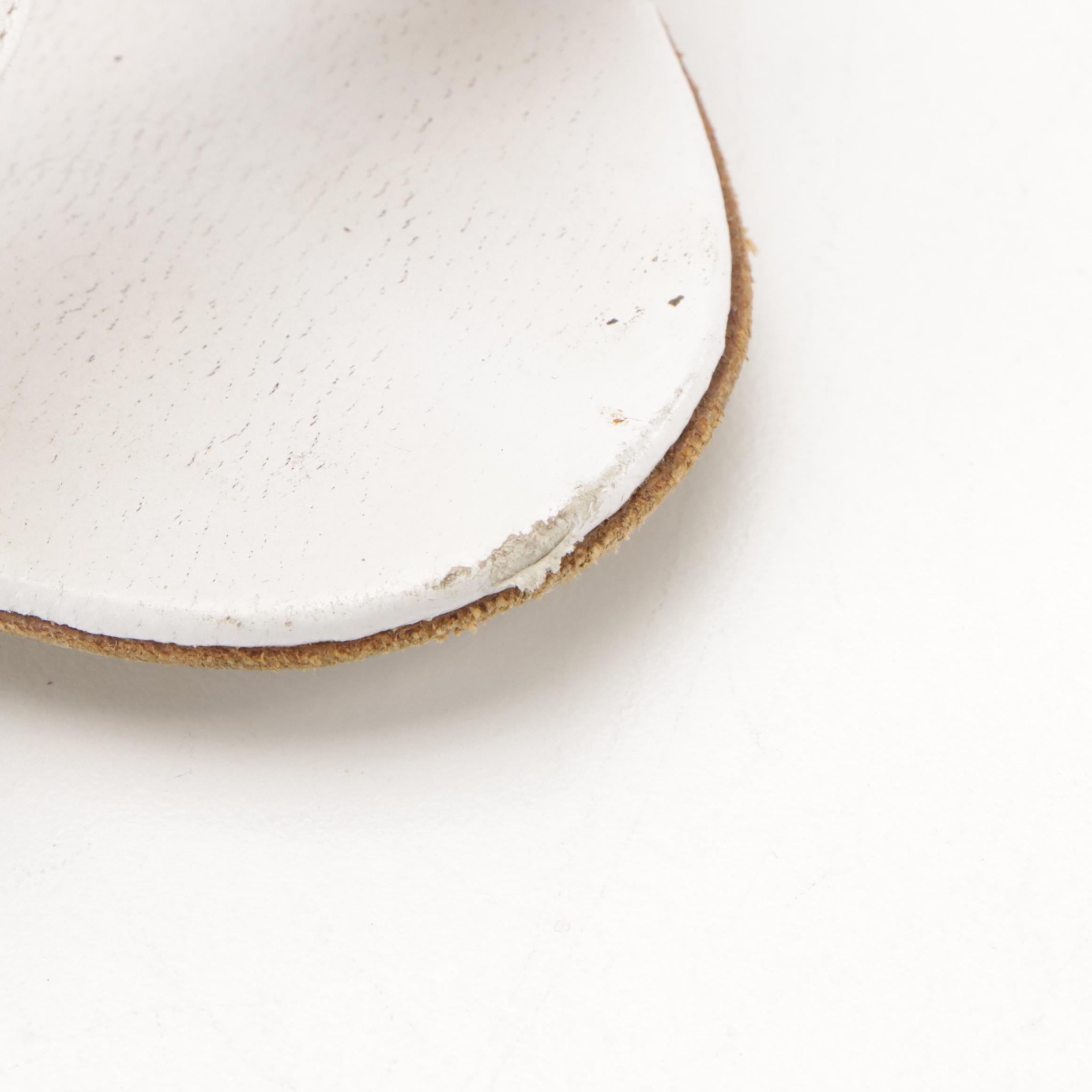 Jimmy Choo Ankle Wrap and Manolo Blahnik Open-Toed Bow Slingbacks in Leather