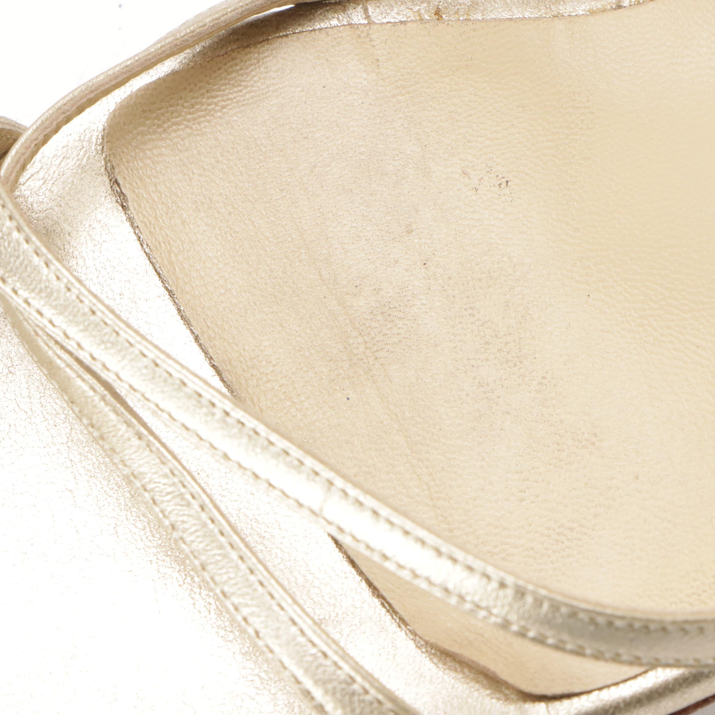 Jimmy Choo Ankle Wrap and Manolo Blahnik Open-Toed Bow Slingbacks in Leather