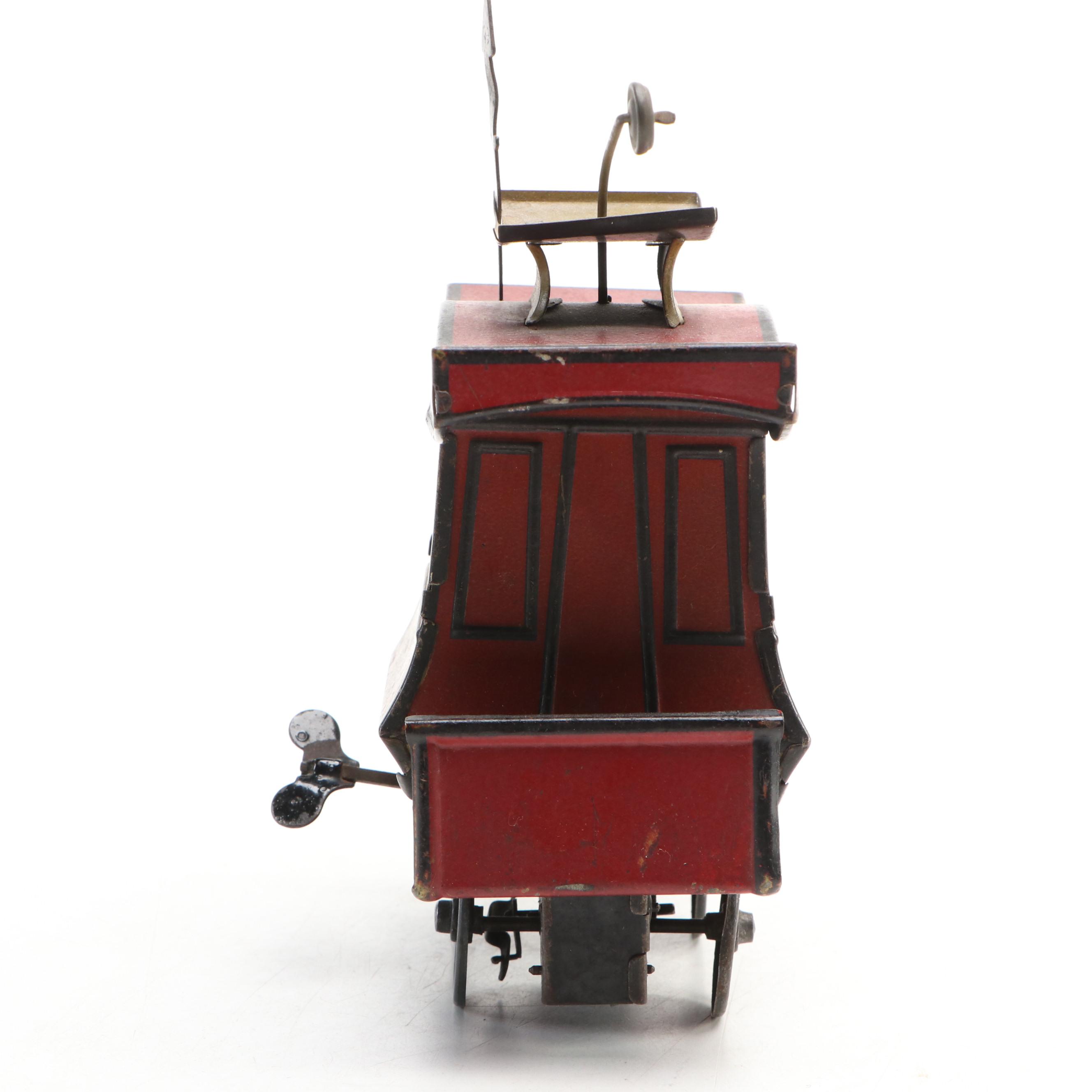 German Fontaine Fox "Toonerville Trolley" Tin Lithograph Wind-Up Toy, 1920s