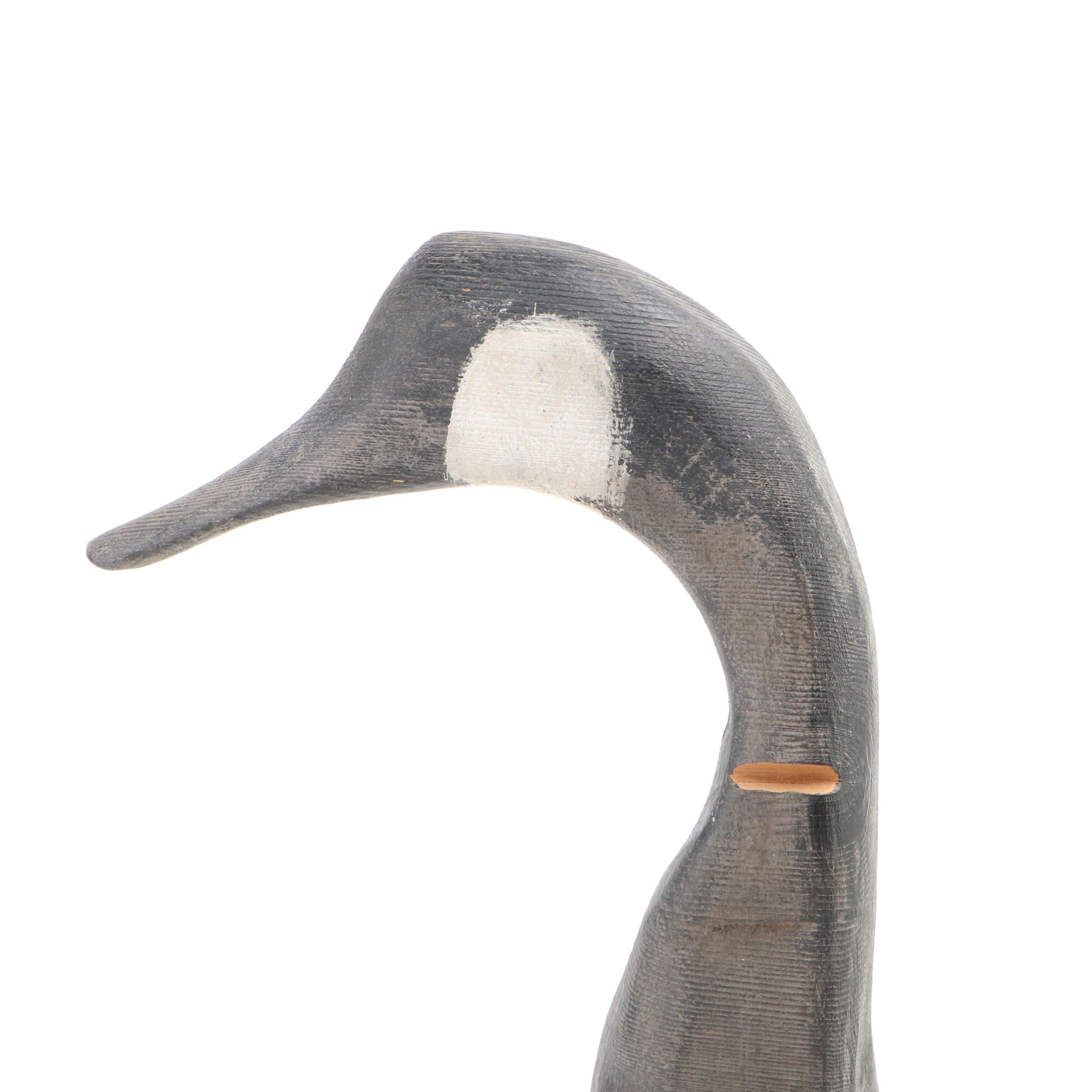 Antique Handmade Wood Canadian Goose Decoy