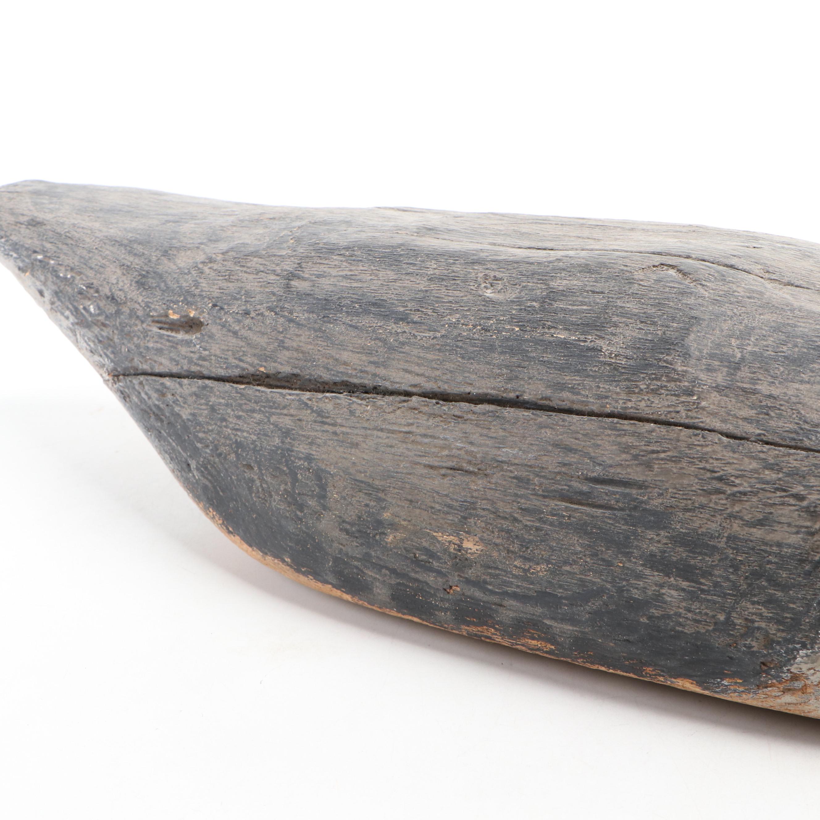 Antique Handmade Wood Canadian Goose Decoy