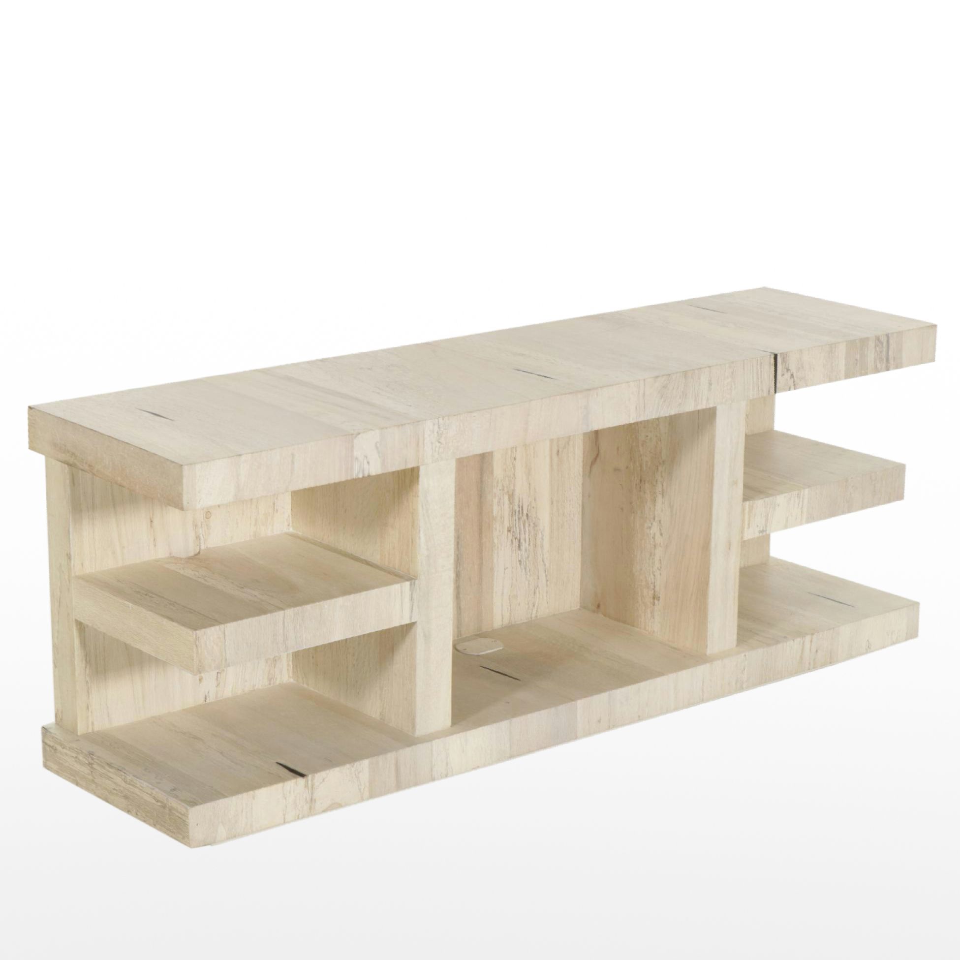 Arhaus "Leandro" Spalted Oak Media Console Table