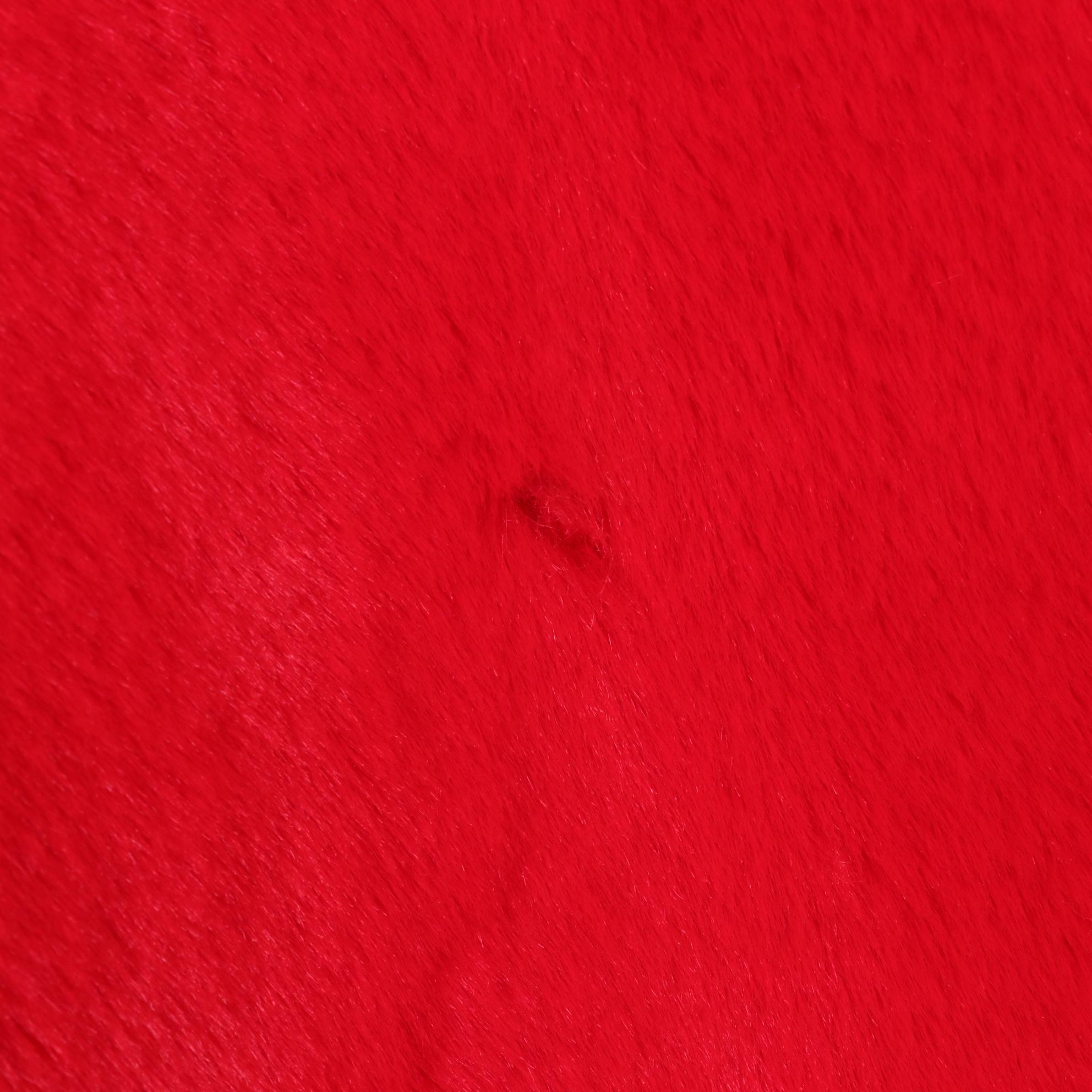 Apparis "Sophie" Faux Fur Coat in Crimson Red