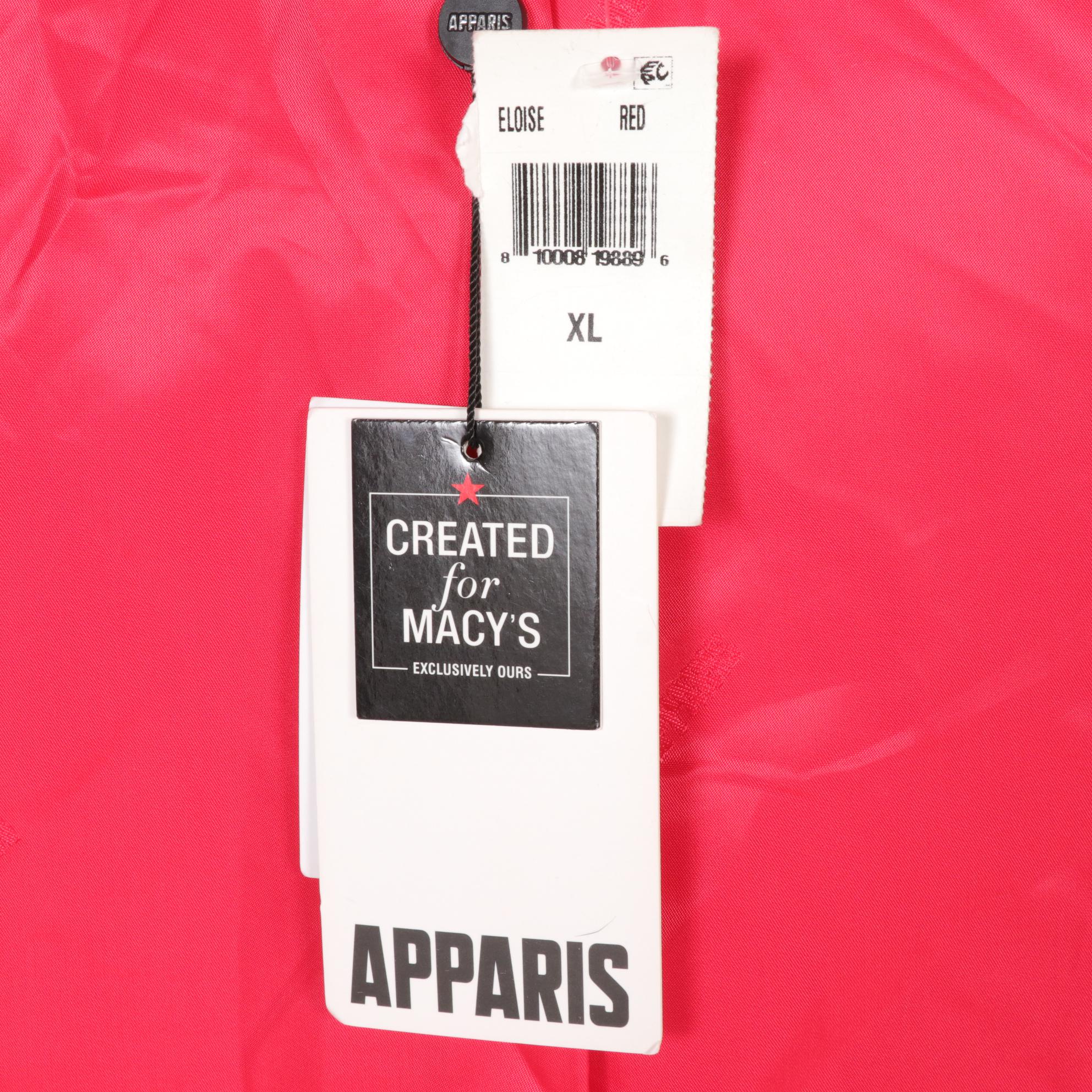 Apparis "Sophie" Faux Fur Coat in Crimson Red