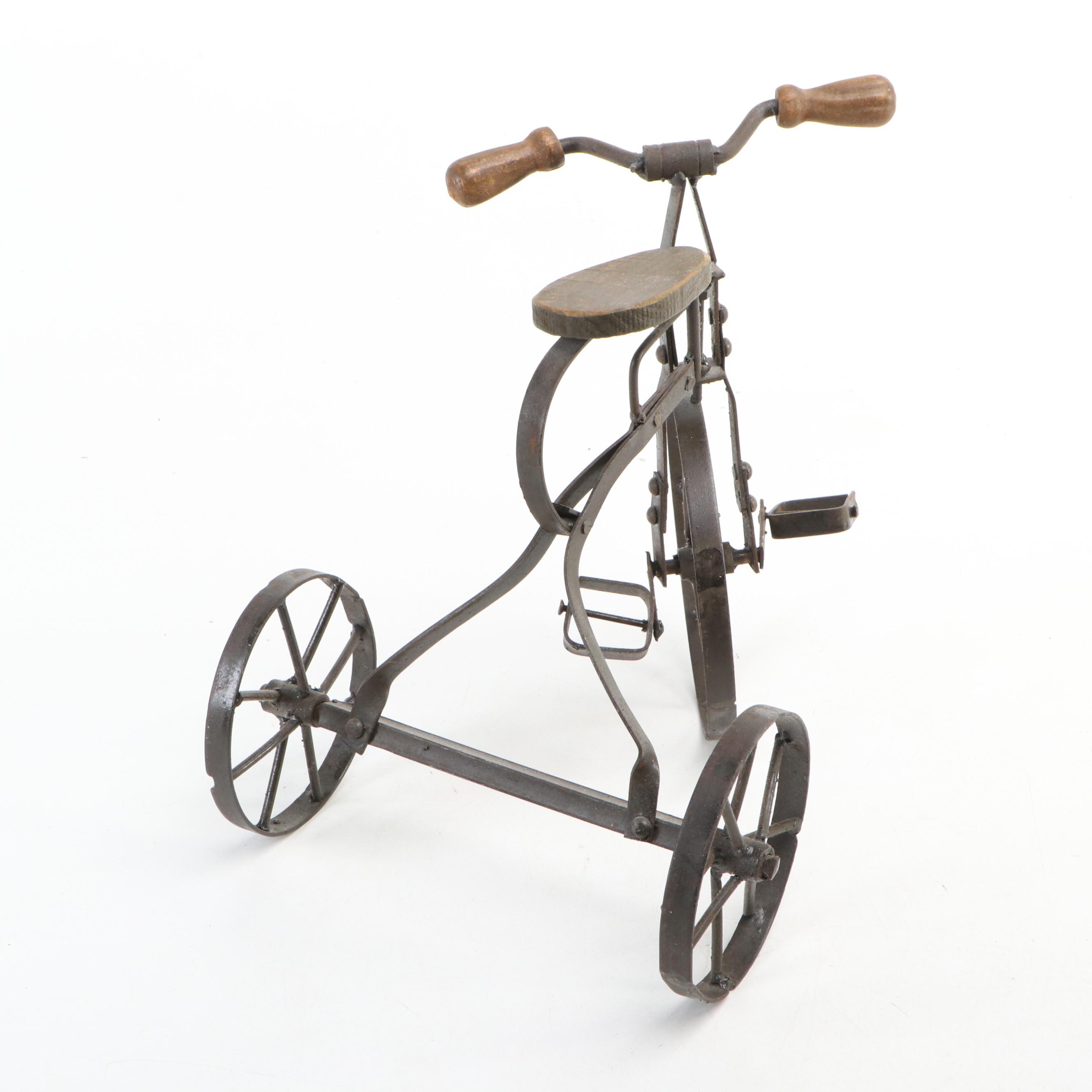 Vintage Toy Tricycle & Push Pedal Tricycle