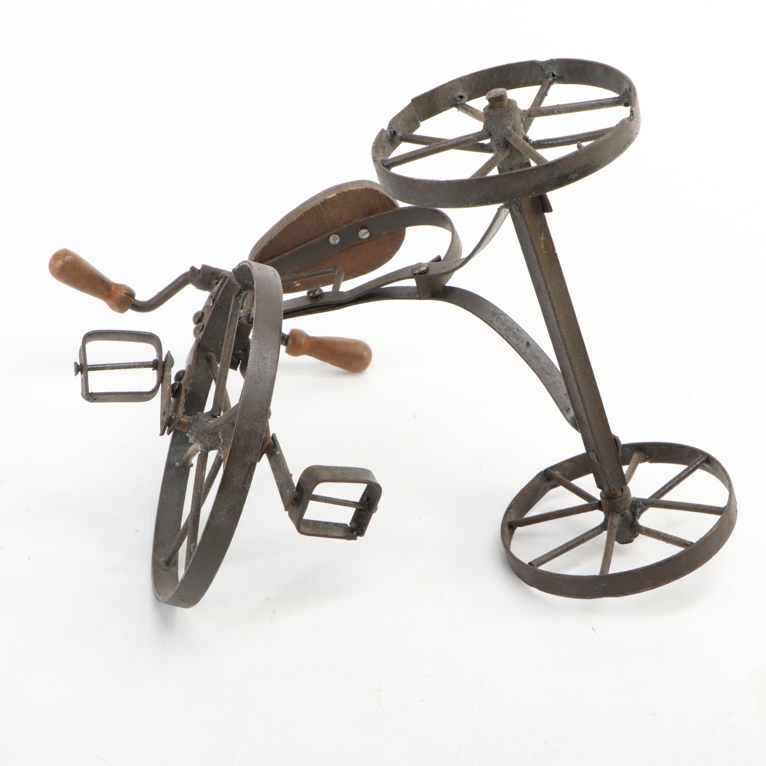 Vintage Toy Tricycle & Push Pedal Tricycle