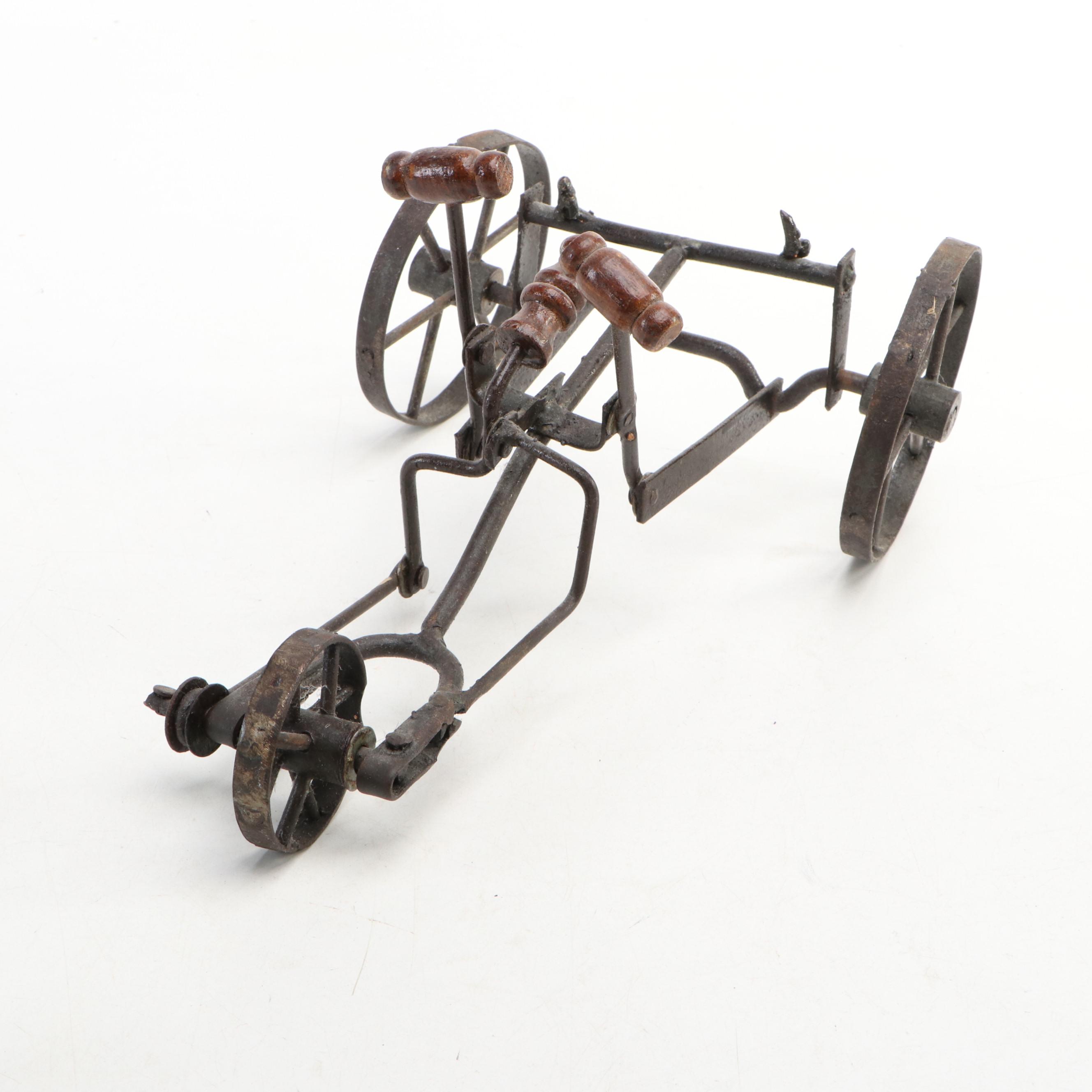 Vintage Toy Tricycle & Push Pedal Tricycle