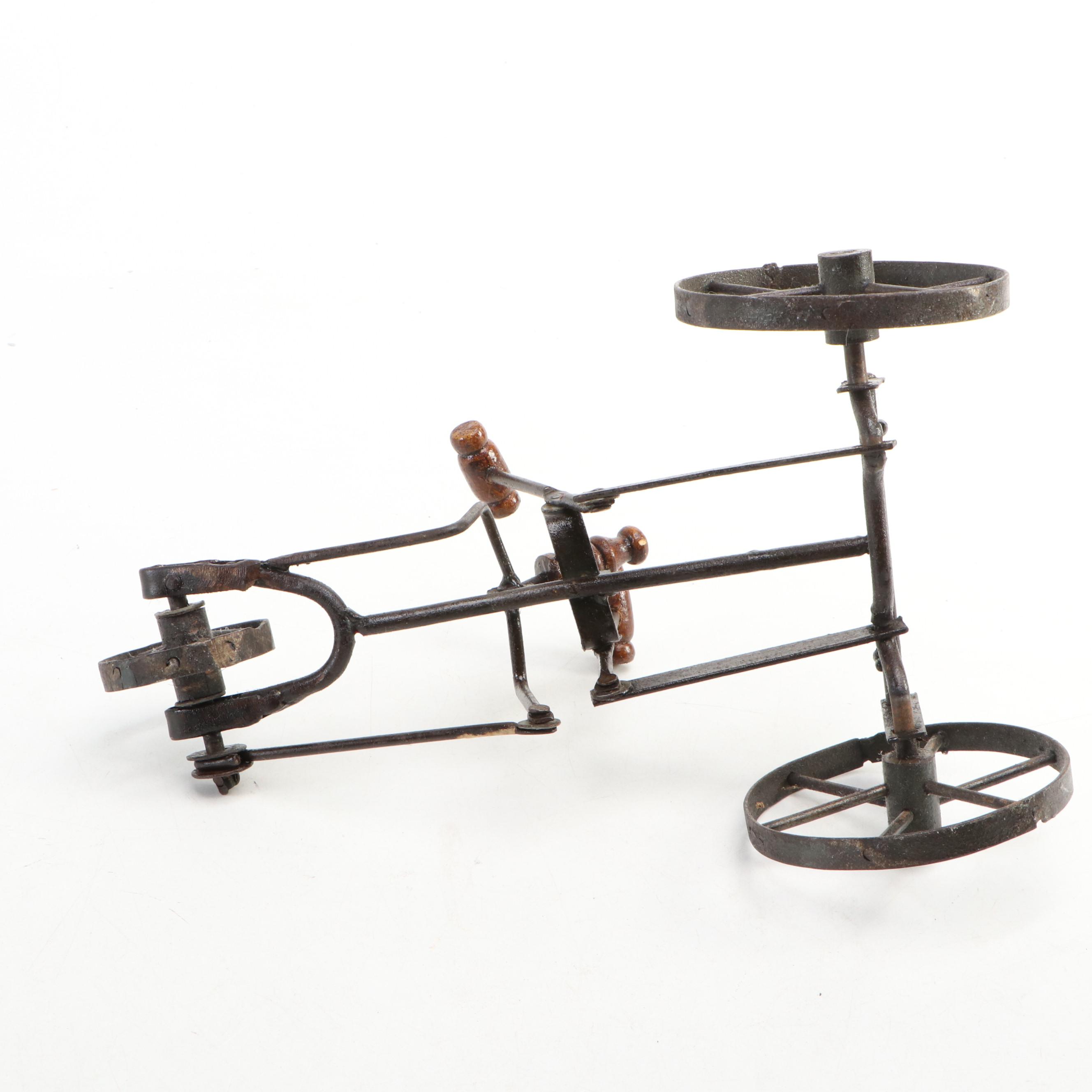 Vintage Toy Tricycle & Push Pedal Tricycle