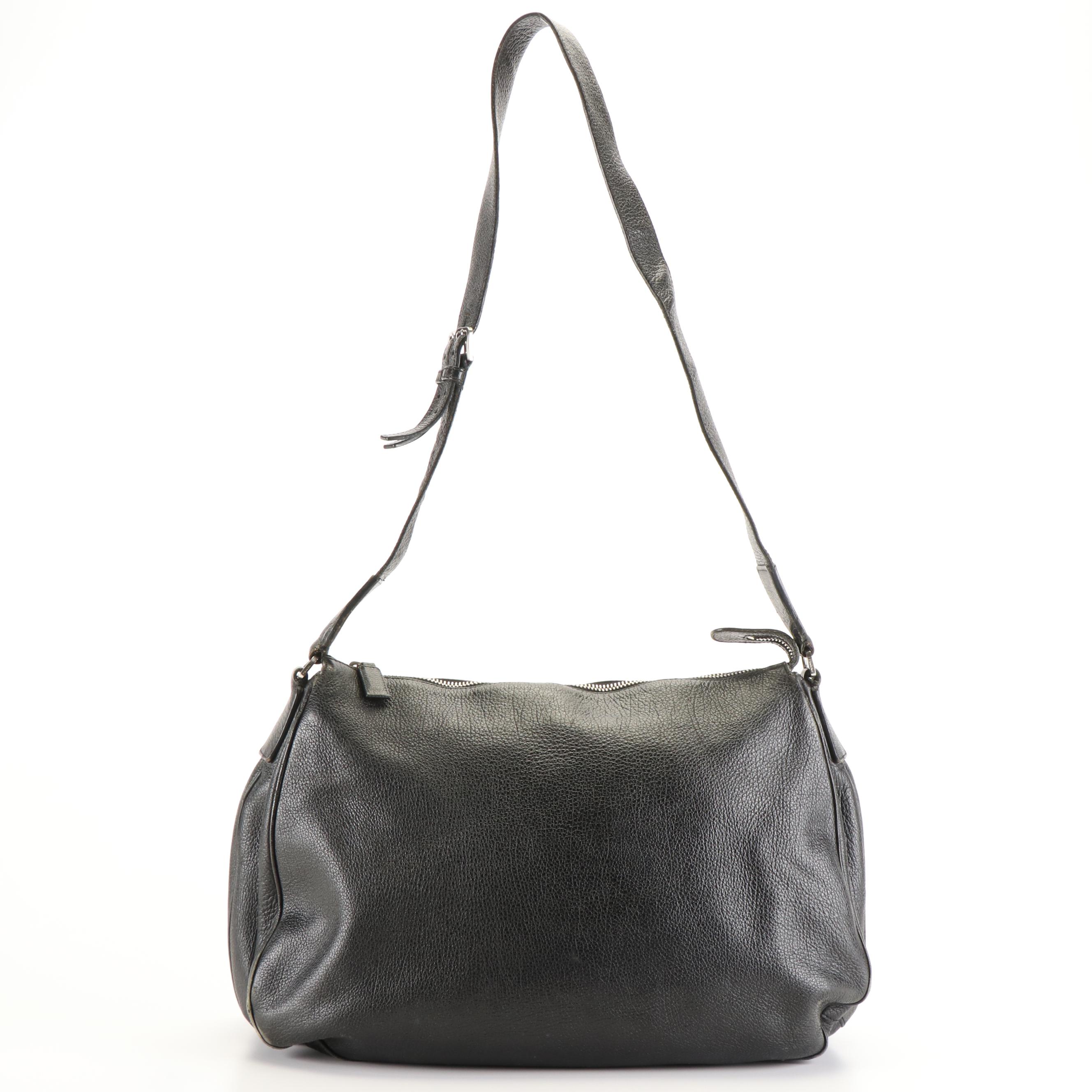 Prada Black Leather Crossbody Bag