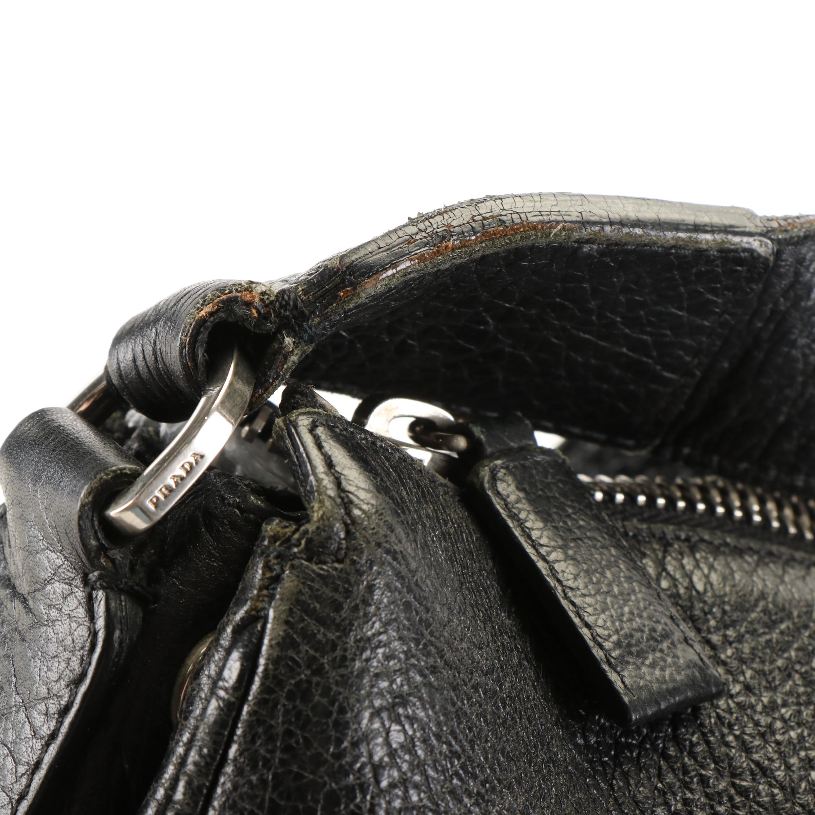 Prada Black Leather Crossbody Bag