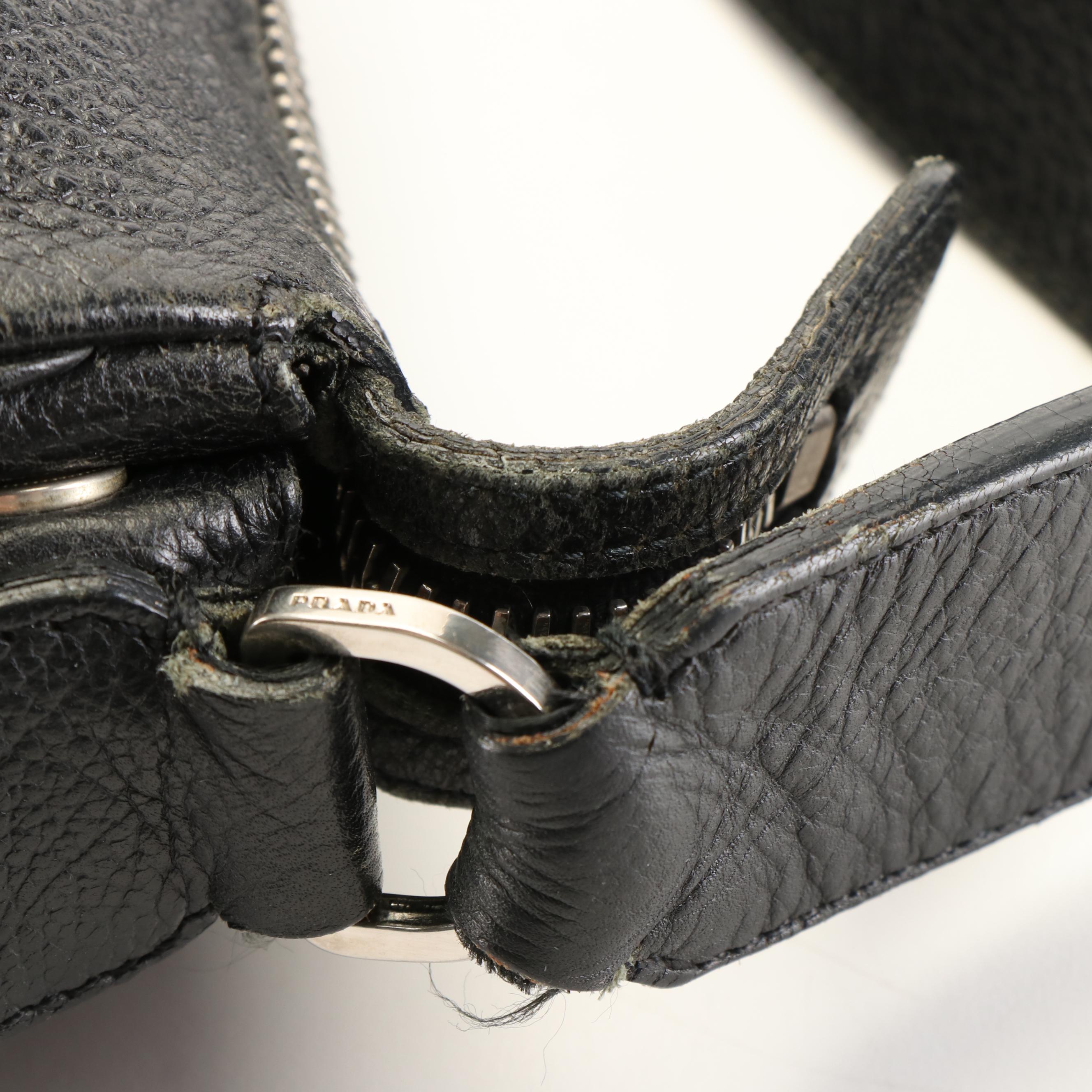 Prada Black Leather Crossbody Bag
