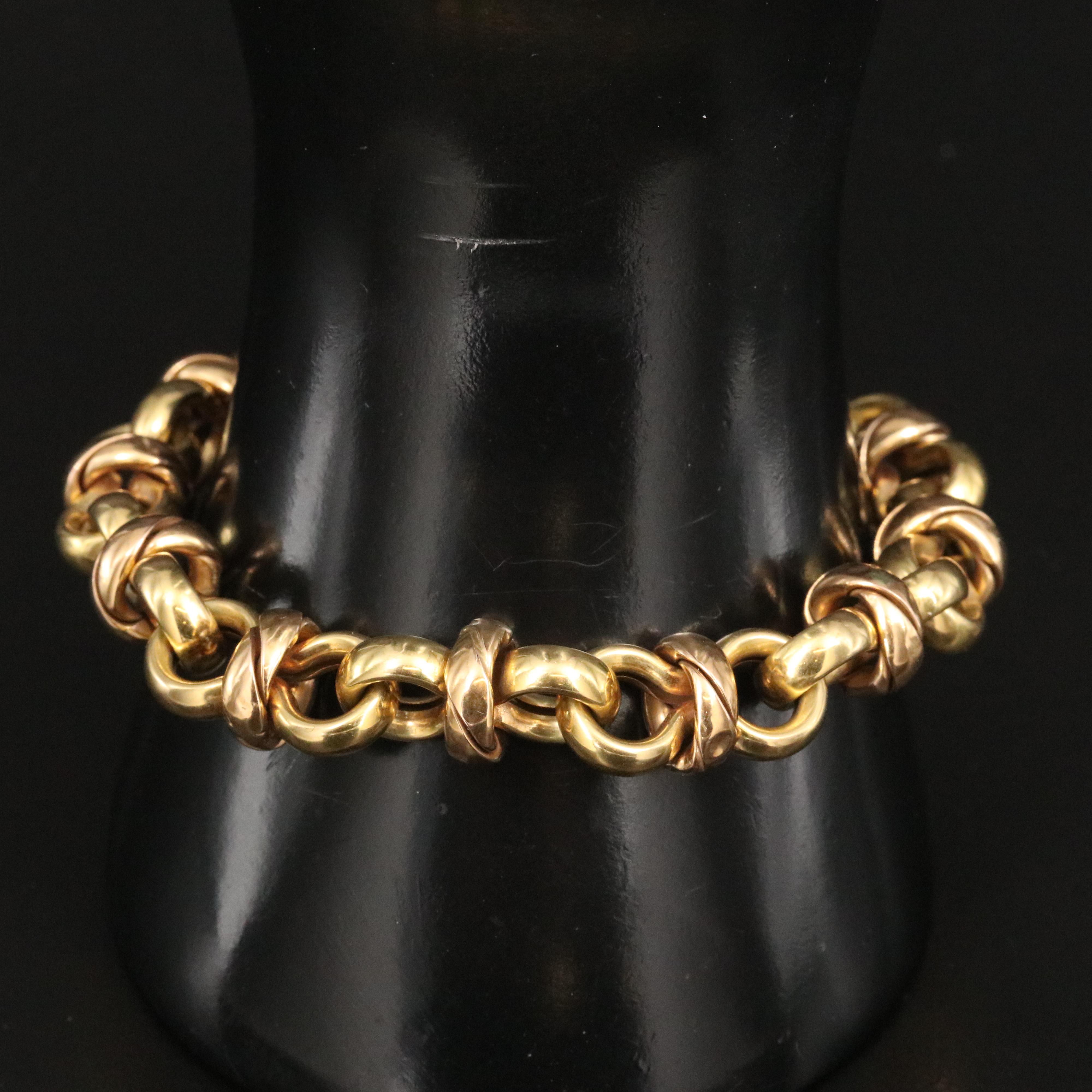 Roberto Coin 18K Two-Tone Figure 8 Link Bracelet