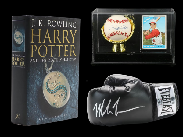 Sports Collectibles, First Edition Books & More