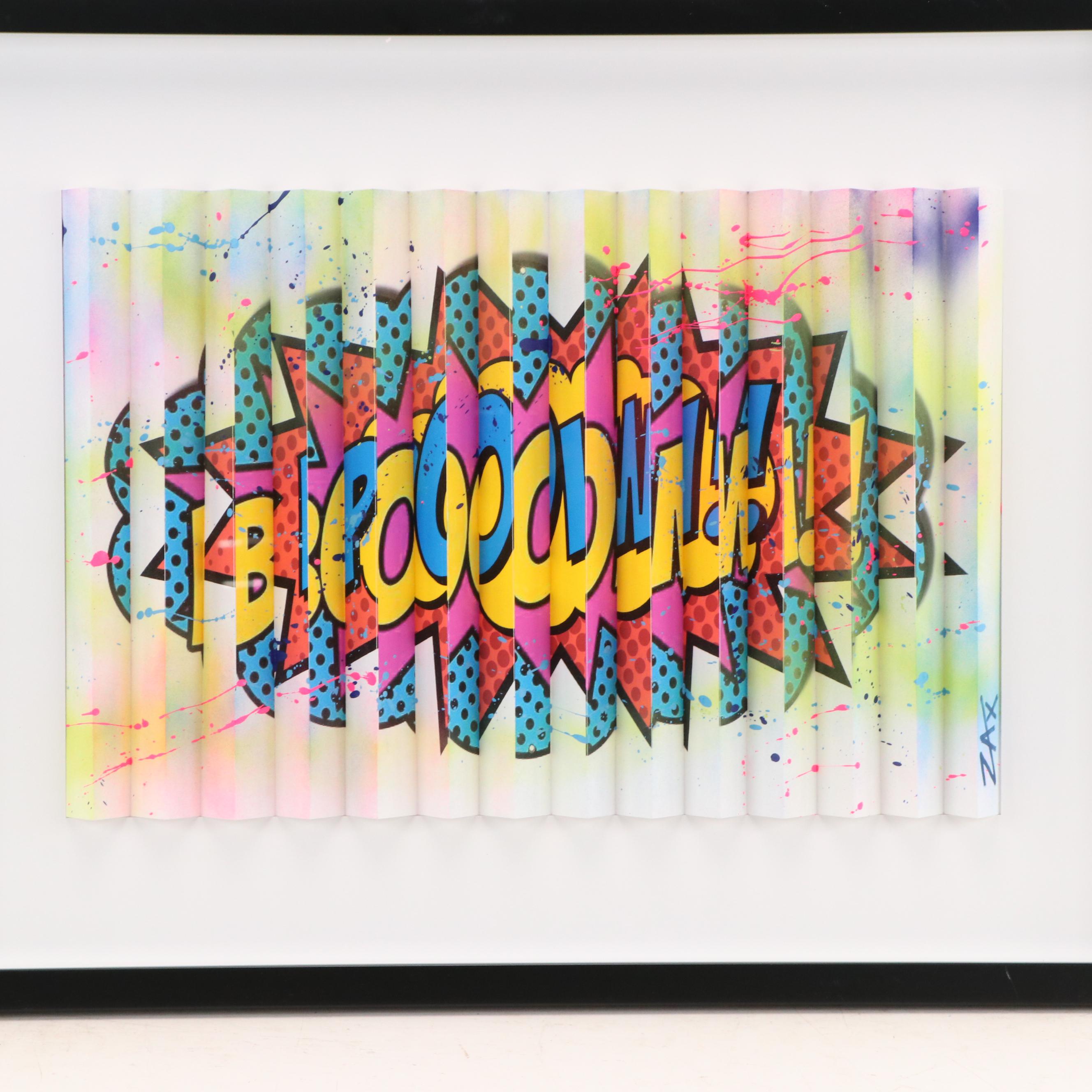 E.M. Zax Pop Art 3D Polymorph Wall Sculpture, 2024