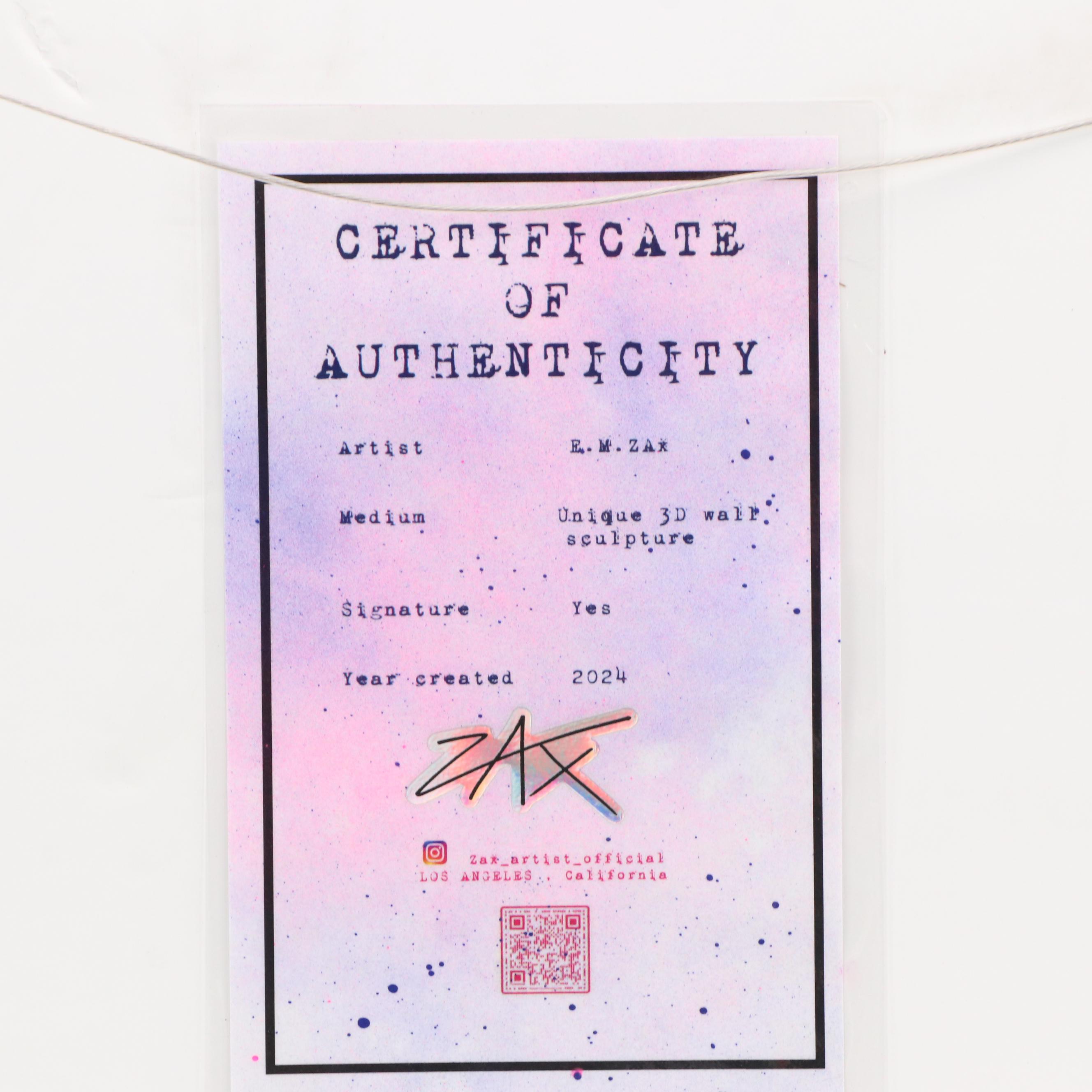 E.M. Zax Pop Art 3D Polymorph Wall Sculpture, 2024