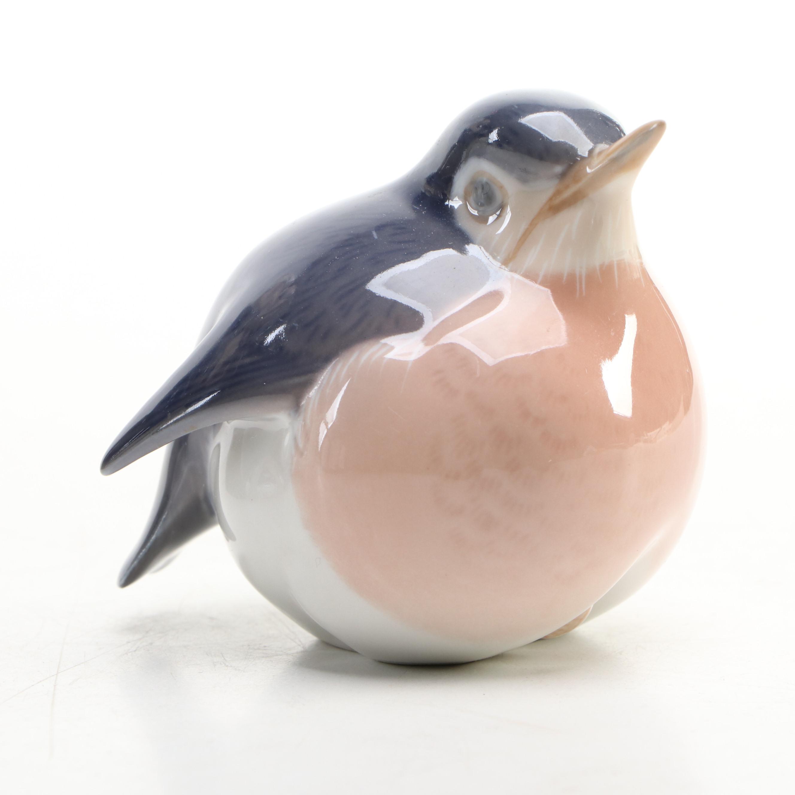 Bing & Grøndahl Merry Sailor and Royal Copenhagen Robin Porcelain Figurines