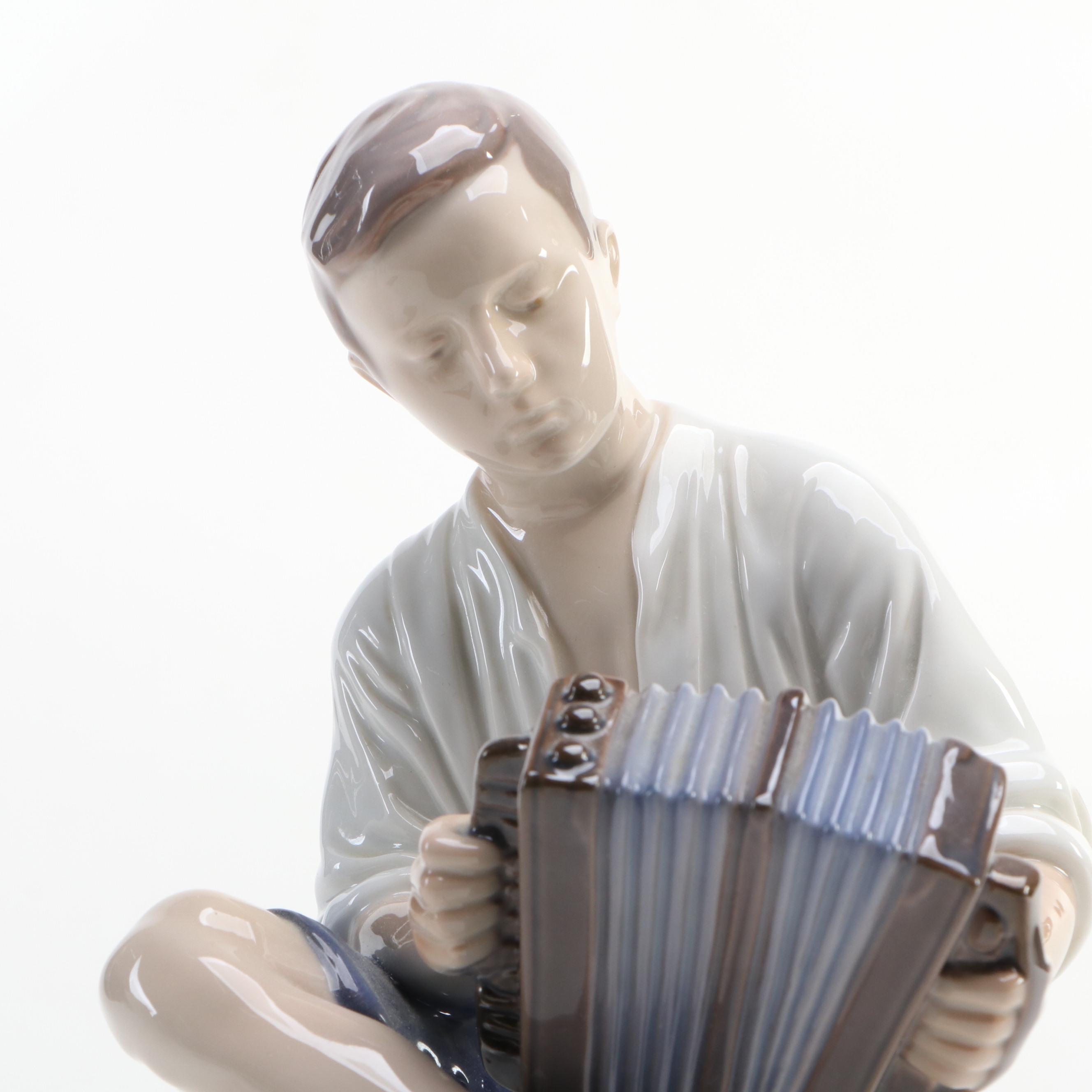 Bing & Grøndahl Merry Sailor and Royal Copenhagen Robin Porcelain Figurines