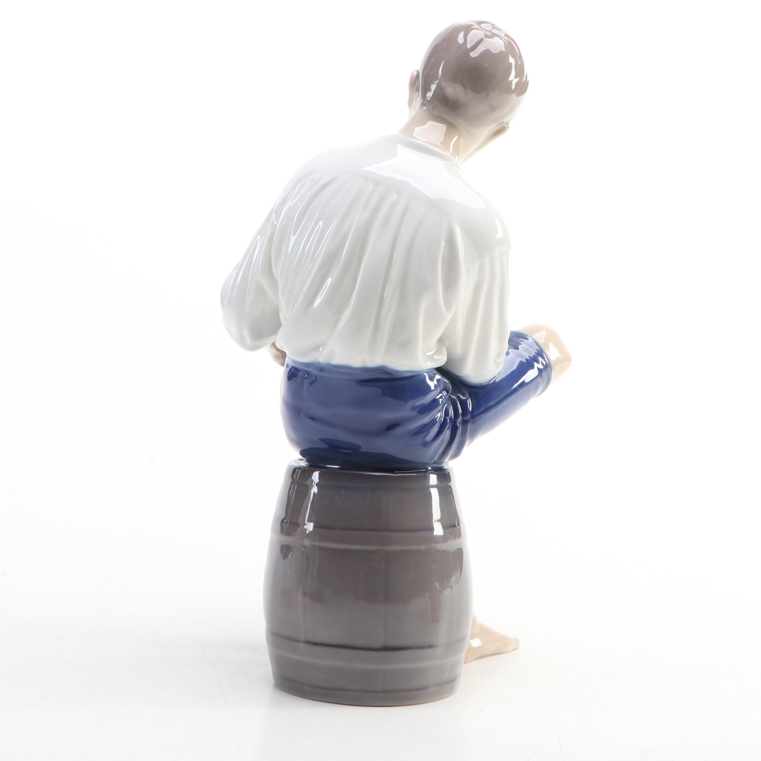 Bing & Grøndahl Merry Sailor and Royal Copenhagen Robin Porcelain Figurines