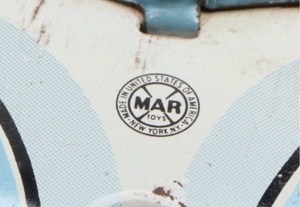 Louis Marx and Lupor Tin Lithograph Wind-Up Toy Cars, Mid-20th Century